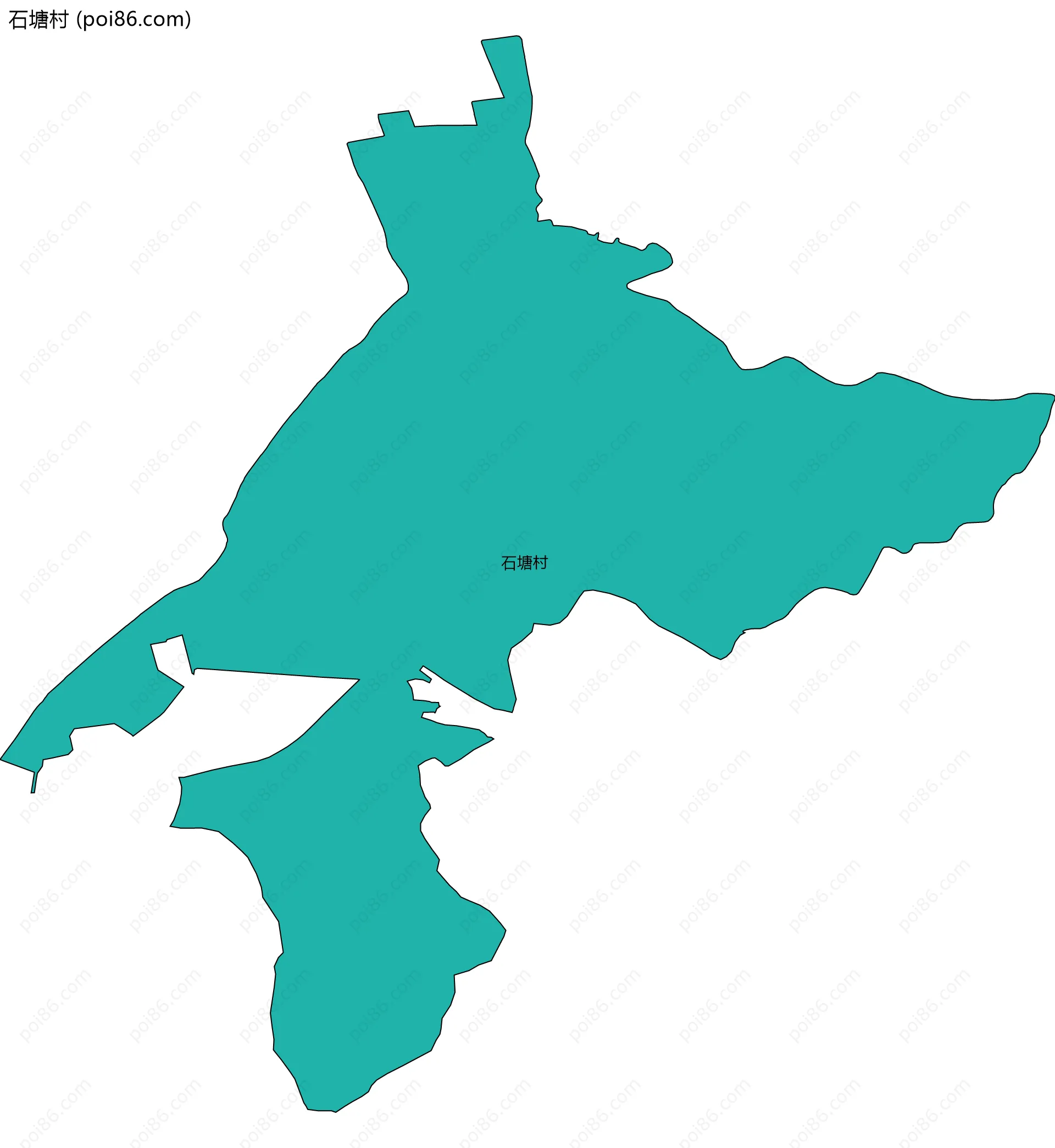 石塘村边界地图