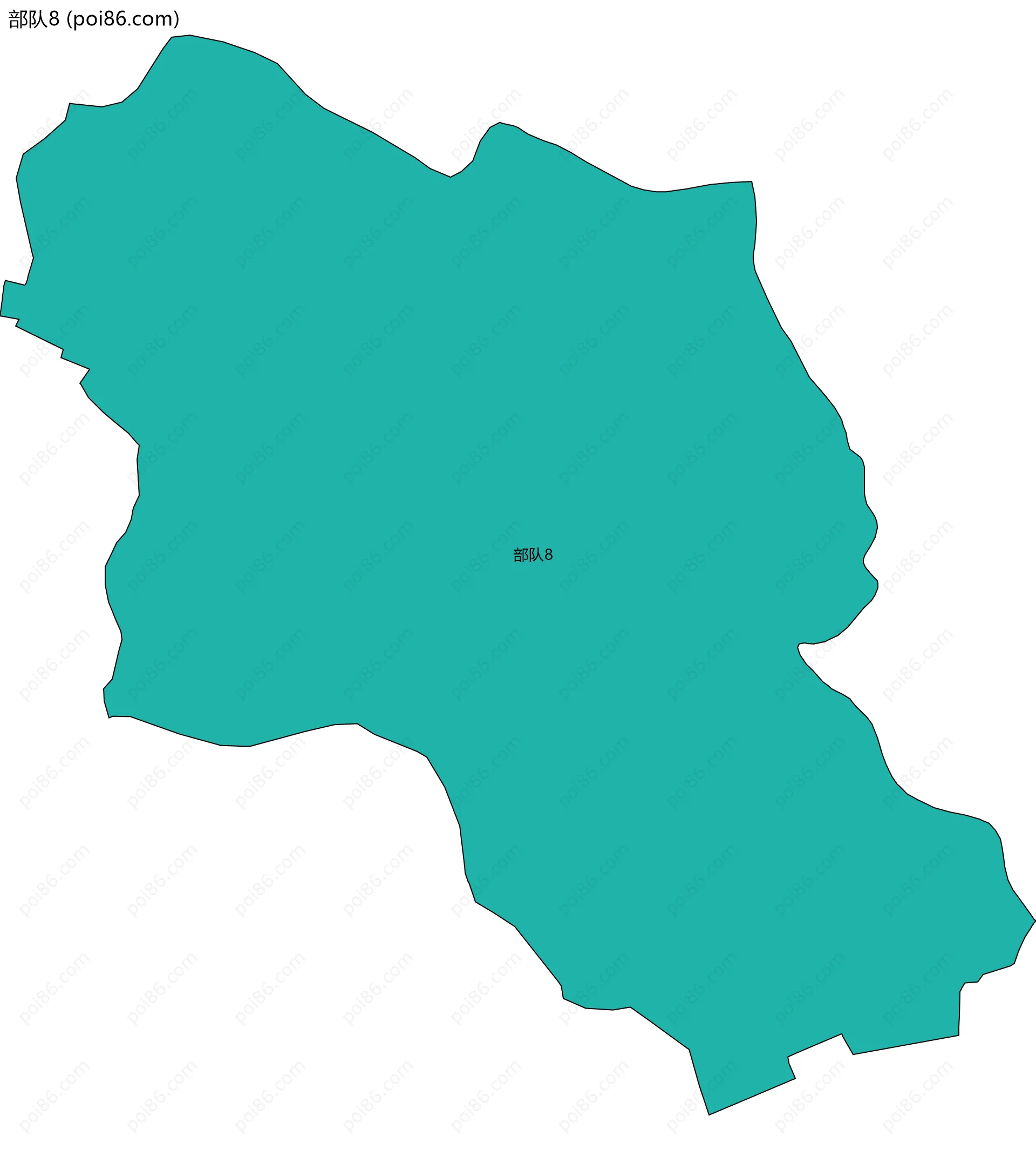 部队8边界地图
