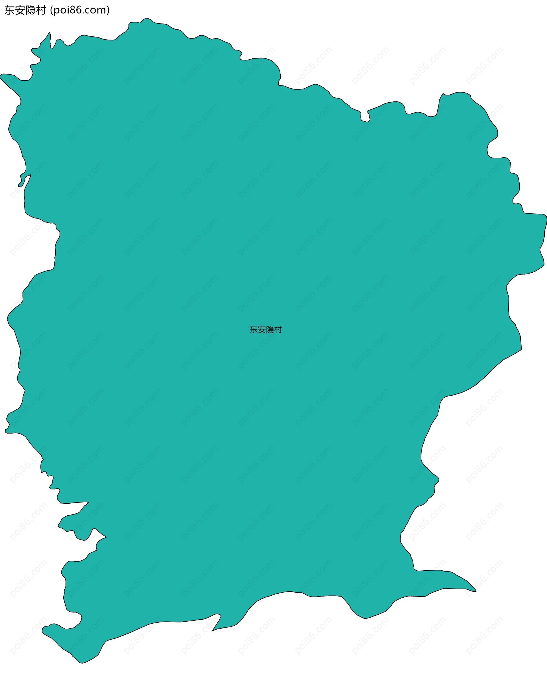 东安隐村边界地图