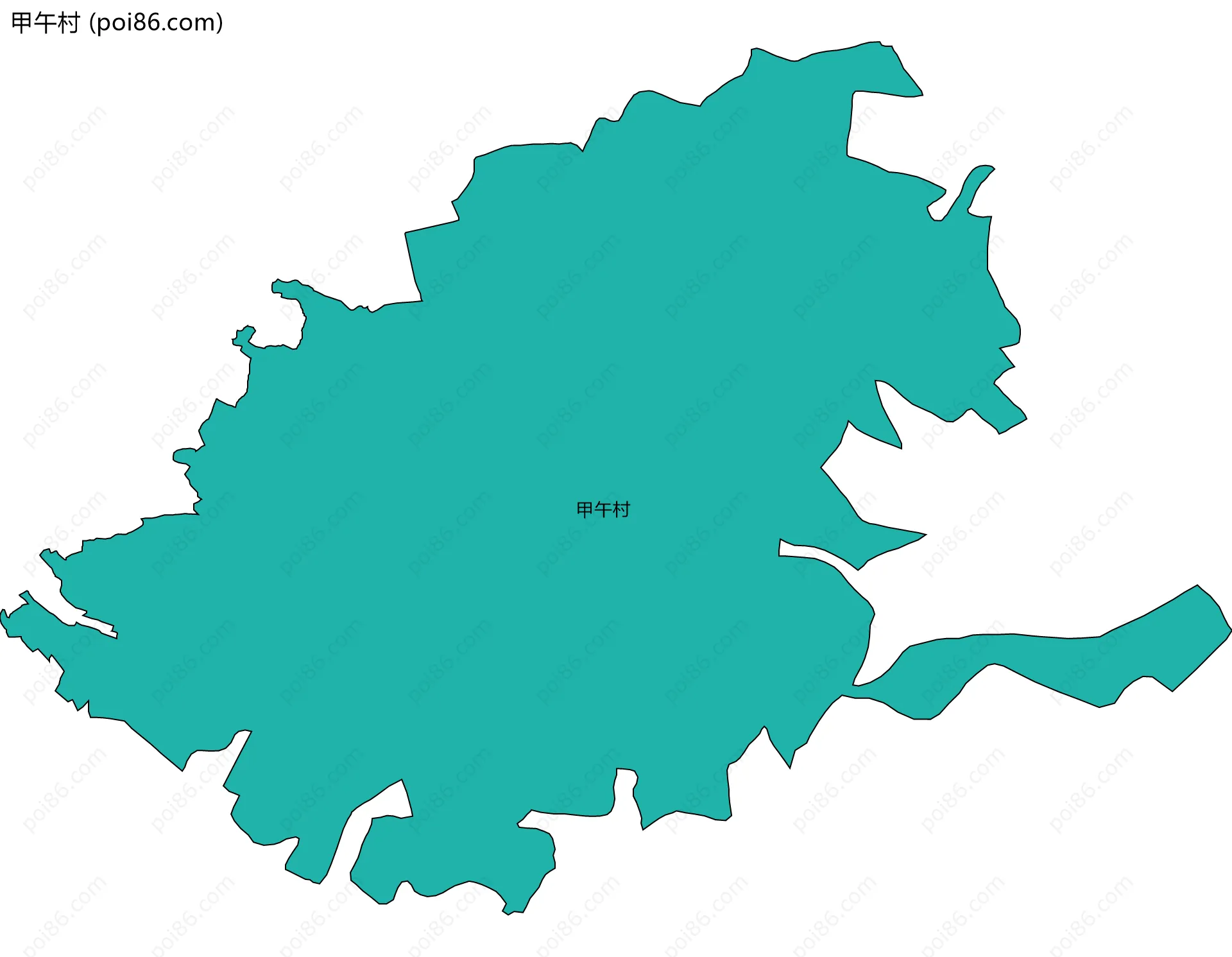甲午村边界地图