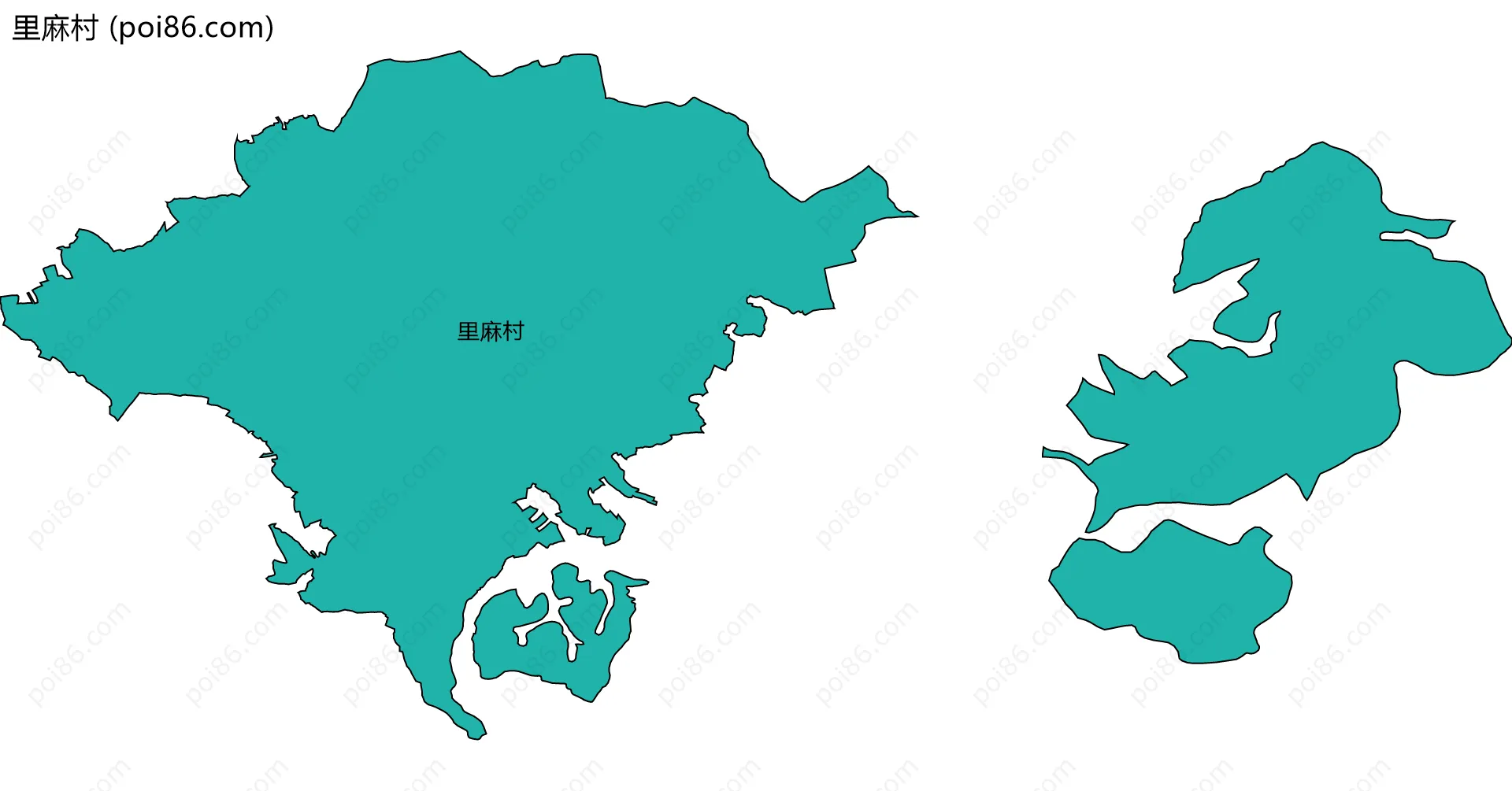 里麻村边界地图