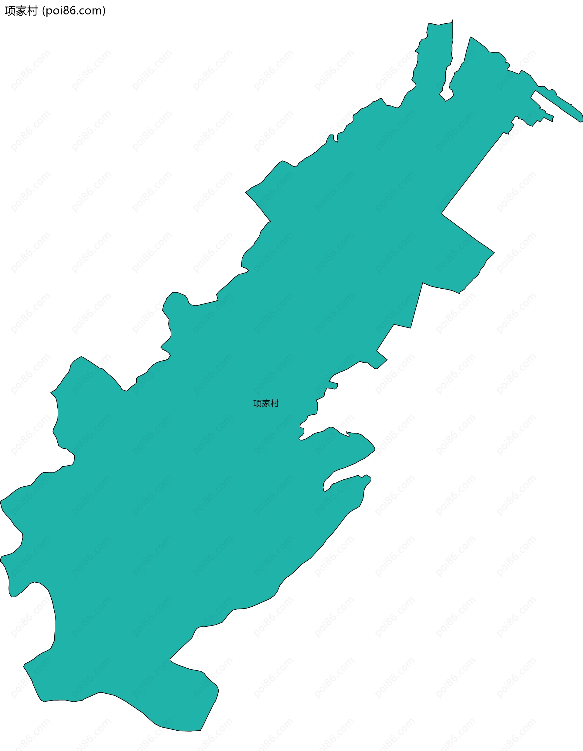 项家村边界地图