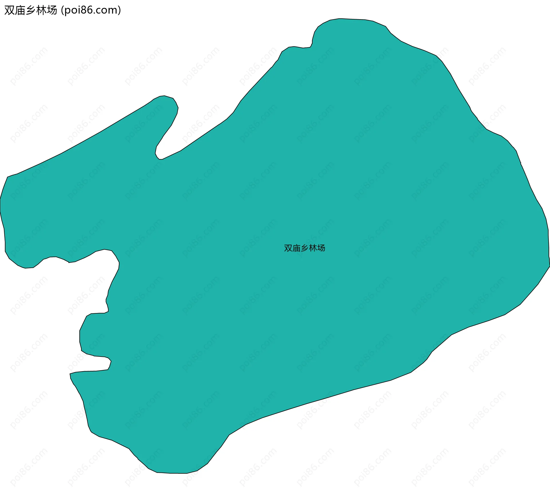 双庙乡林场边界地图