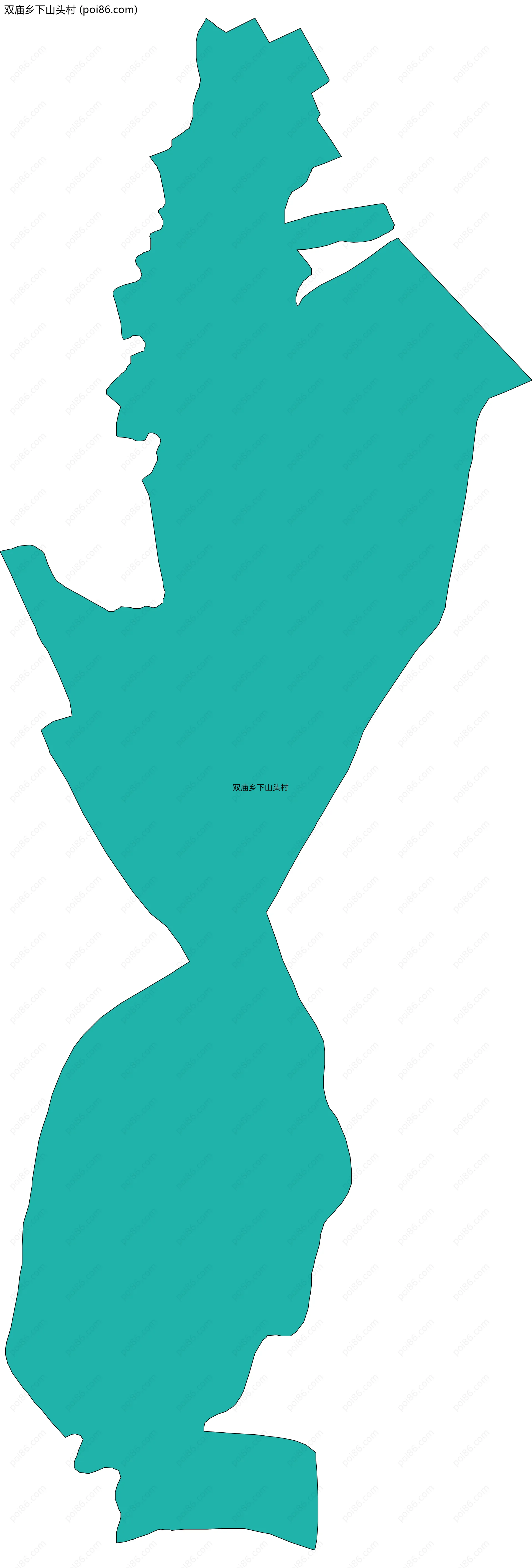 双庙乡下山头村边界地图