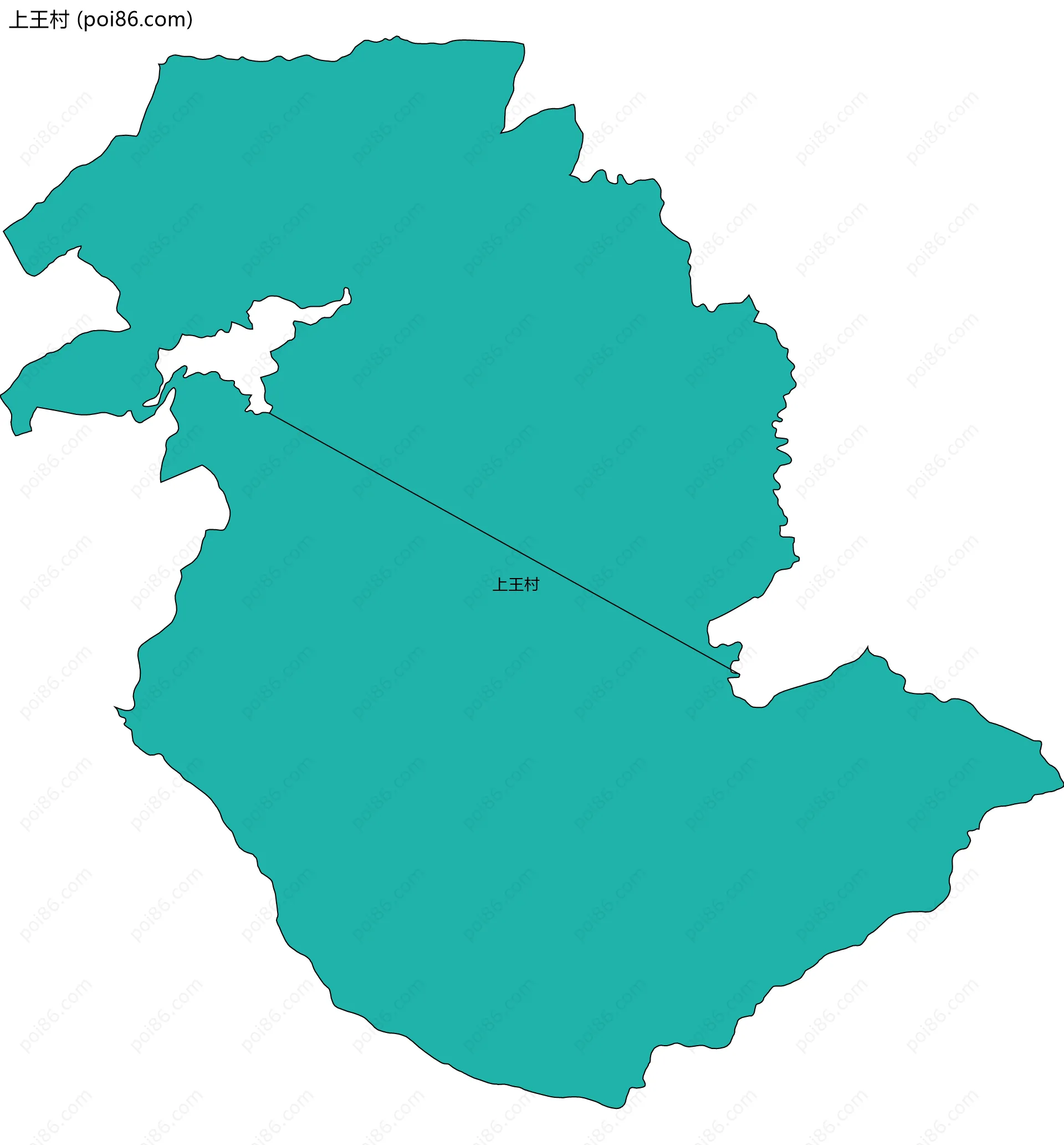 上王村边界地图