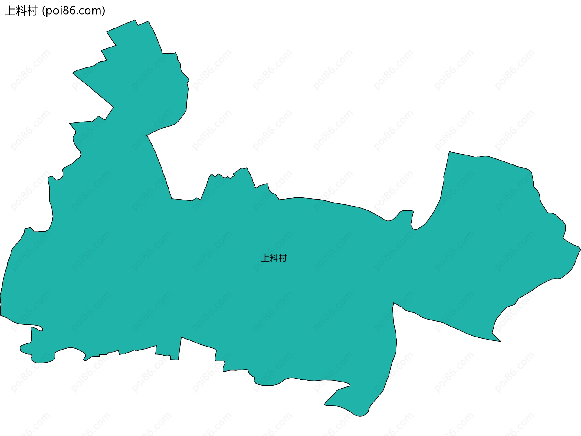 上料村边界地图
