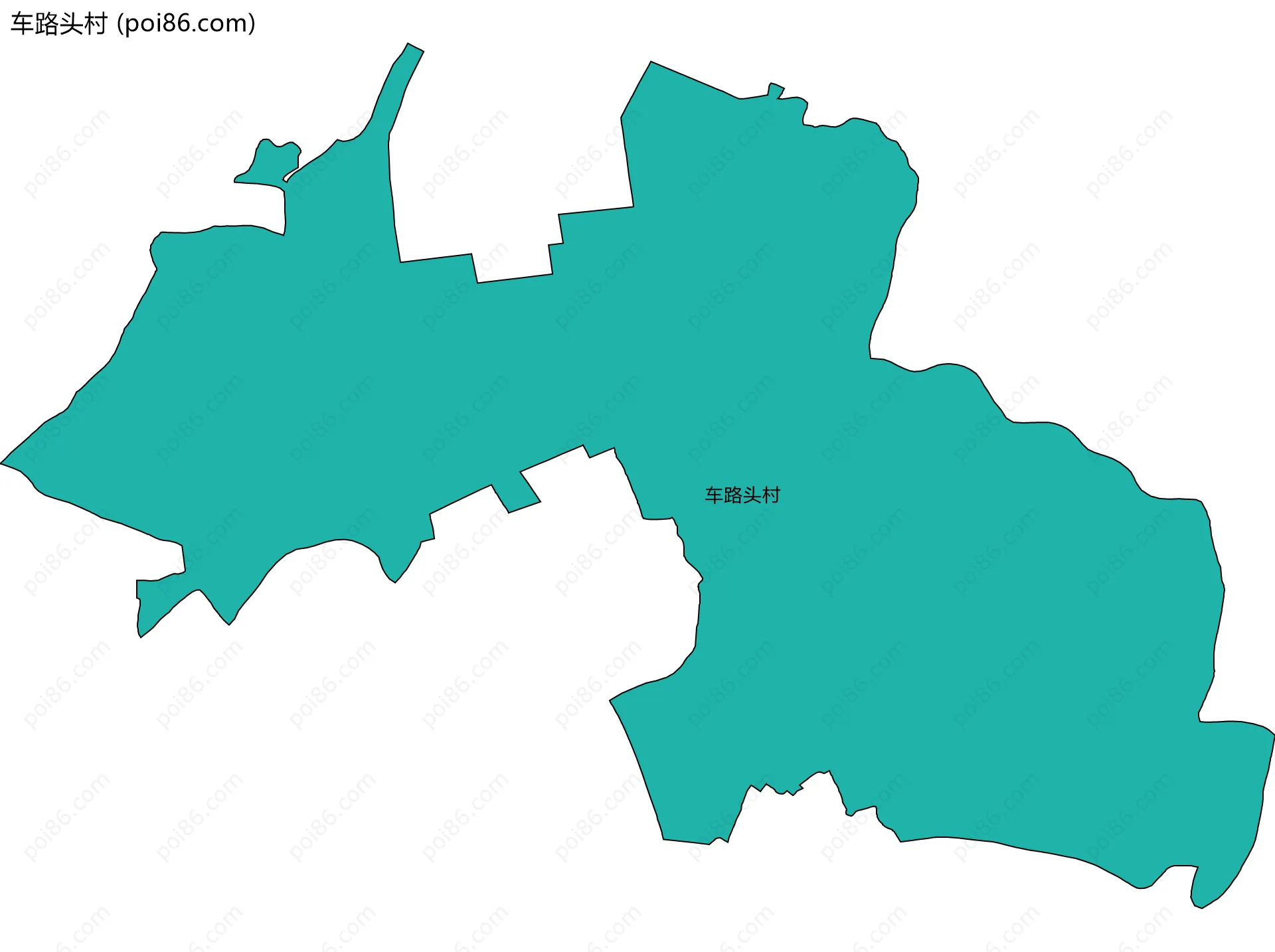 车路头村边界地图