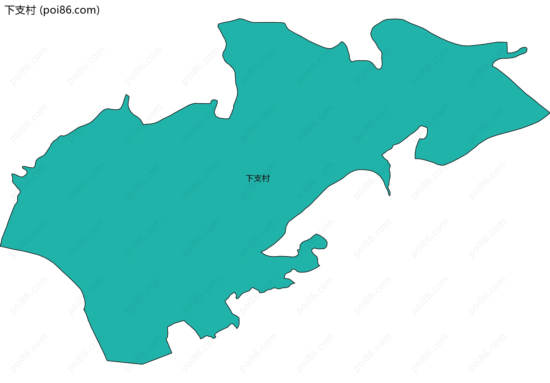 下支村边界地图