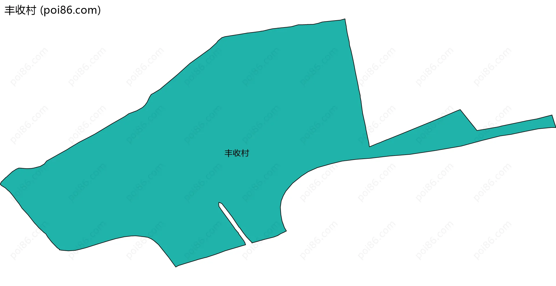 丰收村边界地图