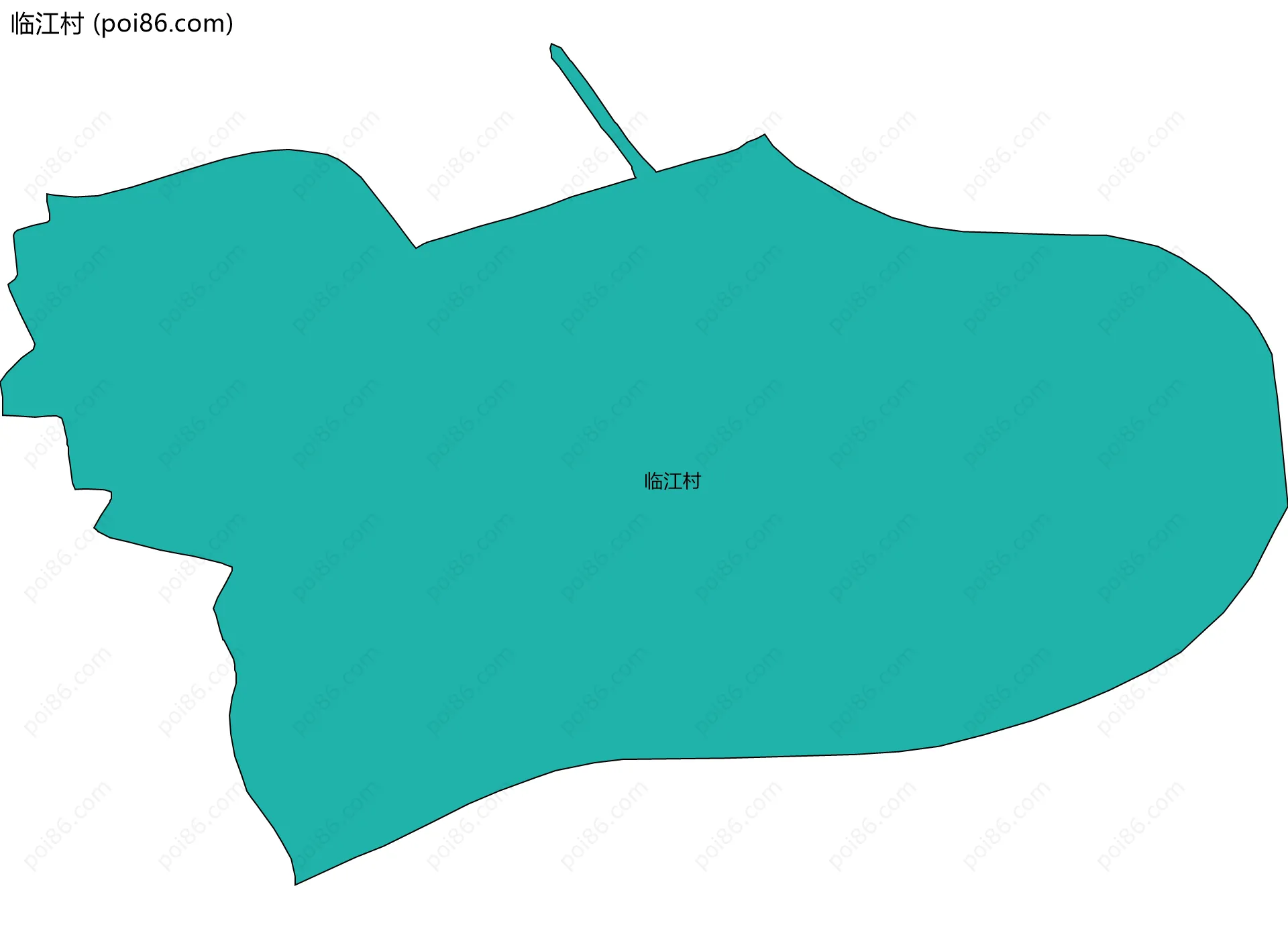 临江村边界地图