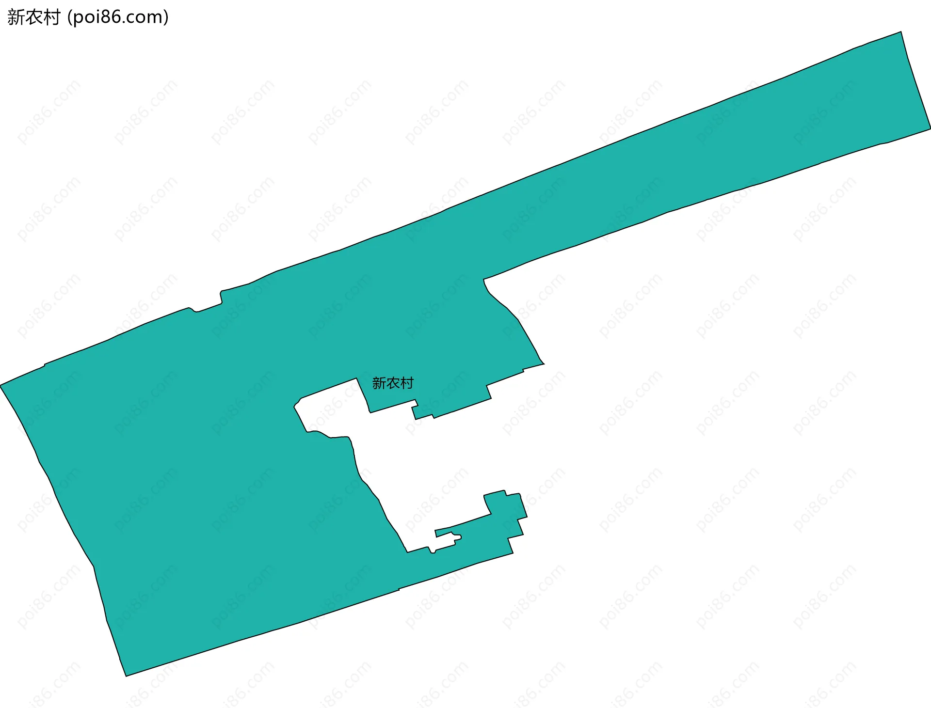 新农村边界地图