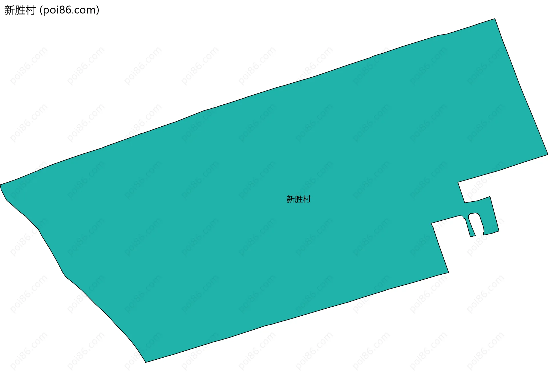 新胜村边界地图