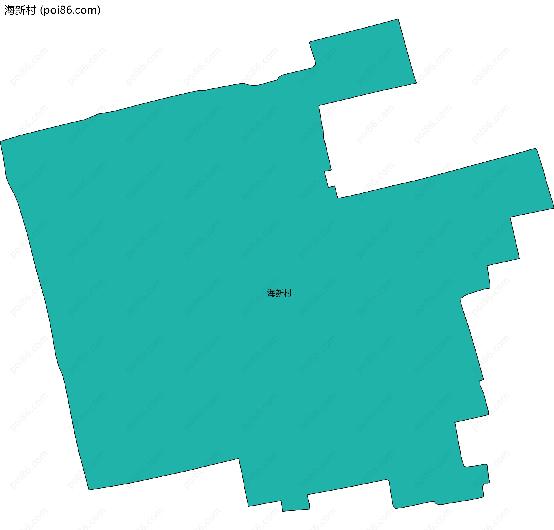 海新村边界地图