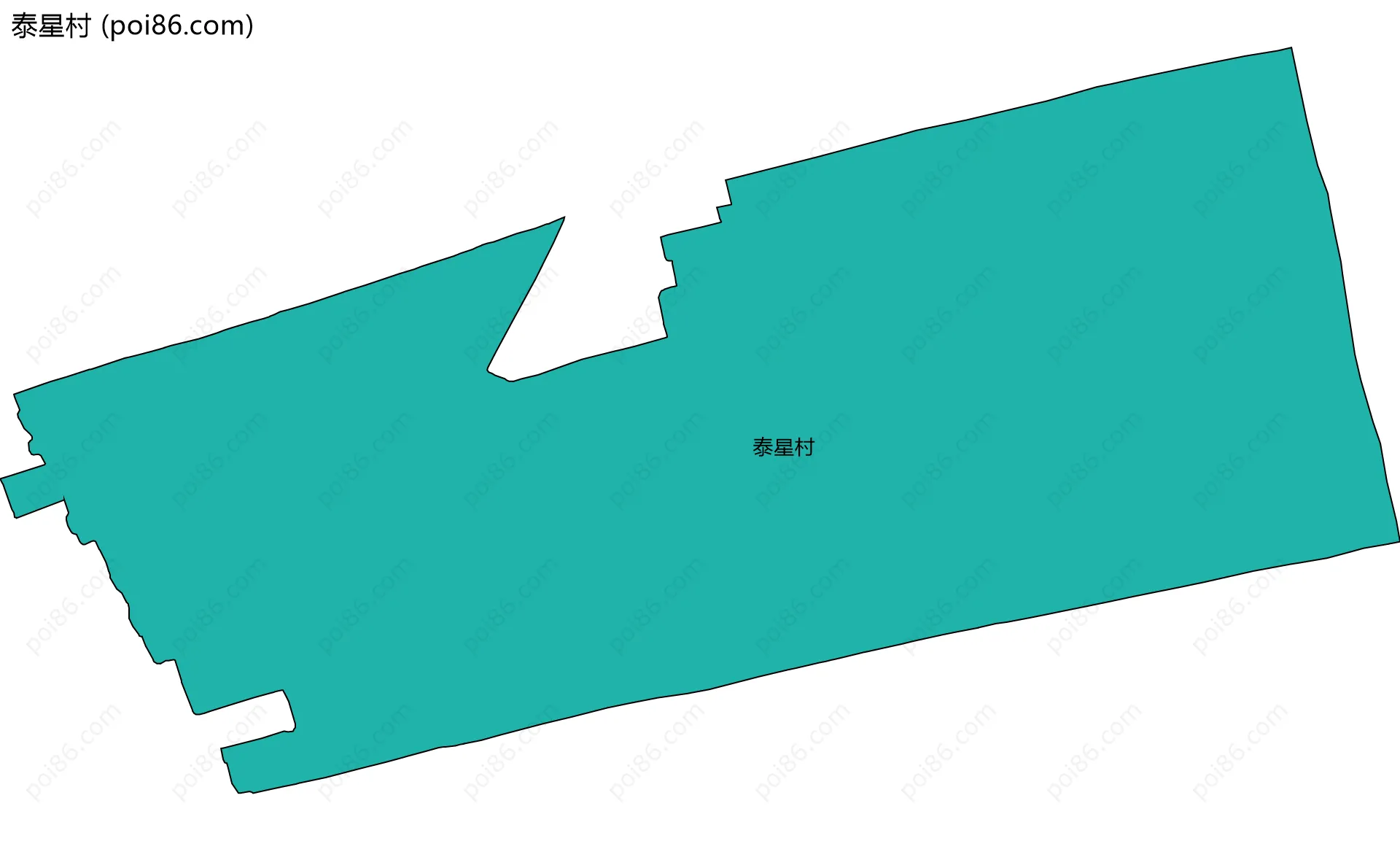 泰星村边界地图