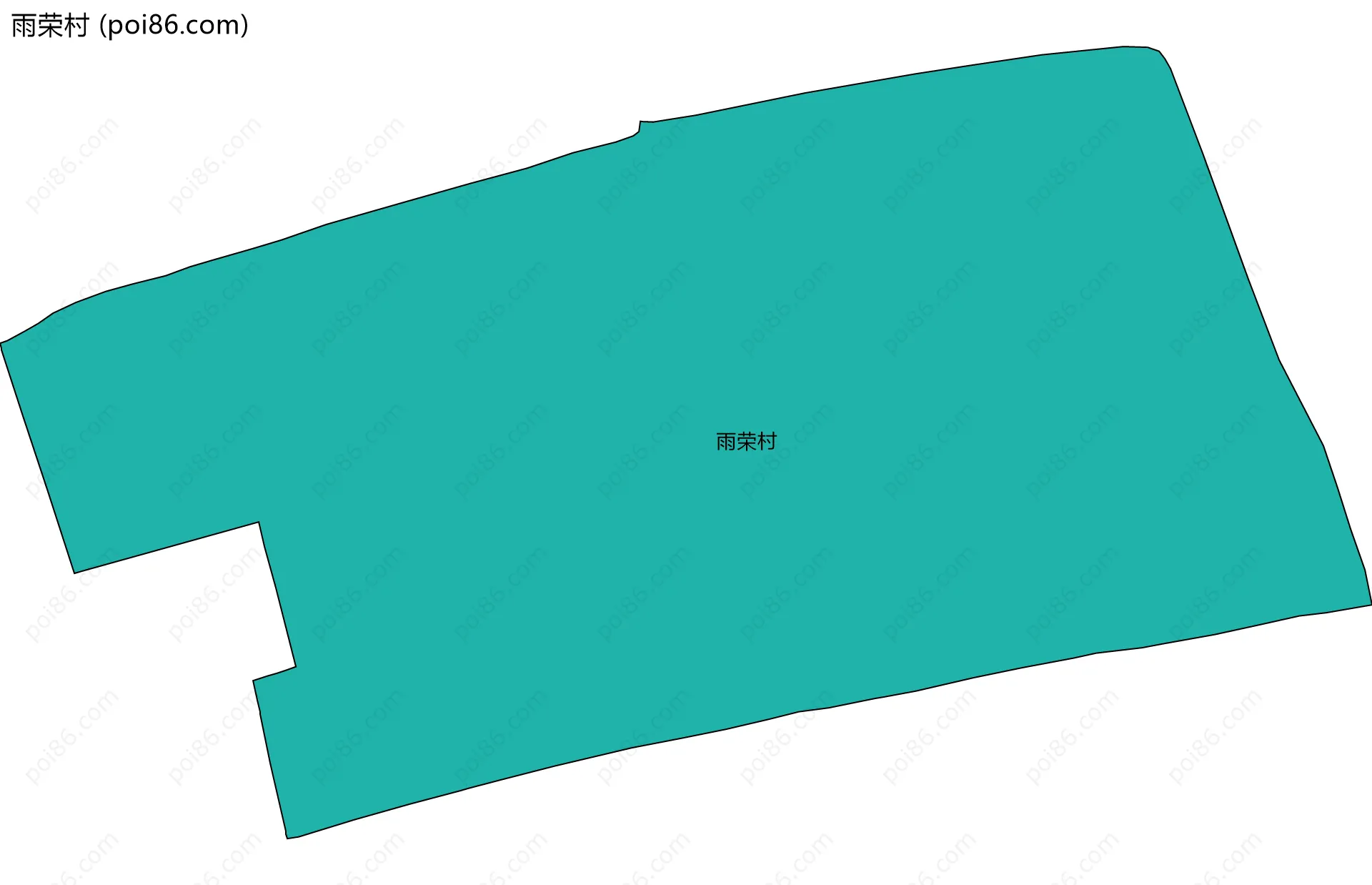 雨荣村边界地图