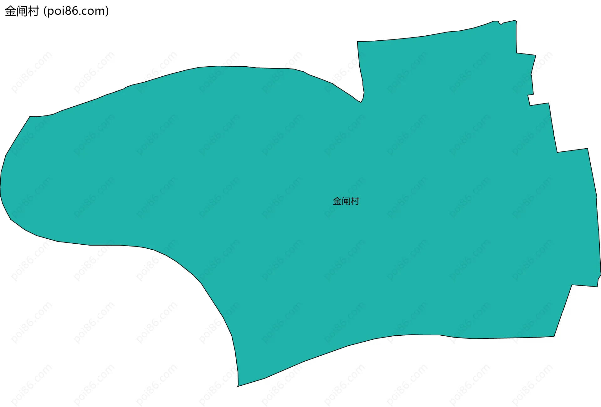 金闸村边界地图