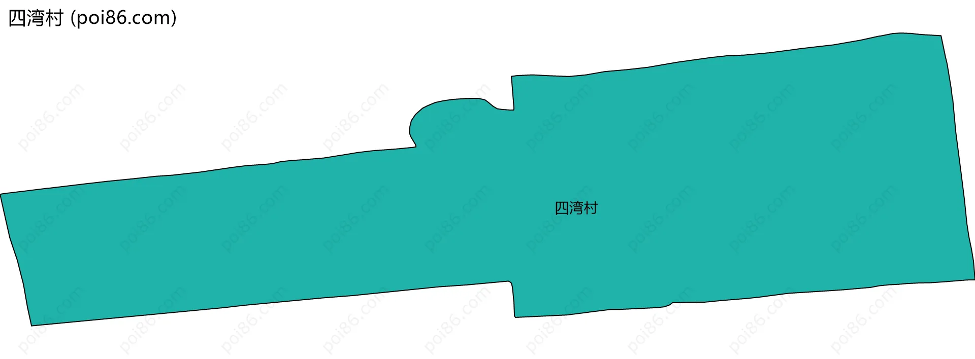 四湾村边界地图