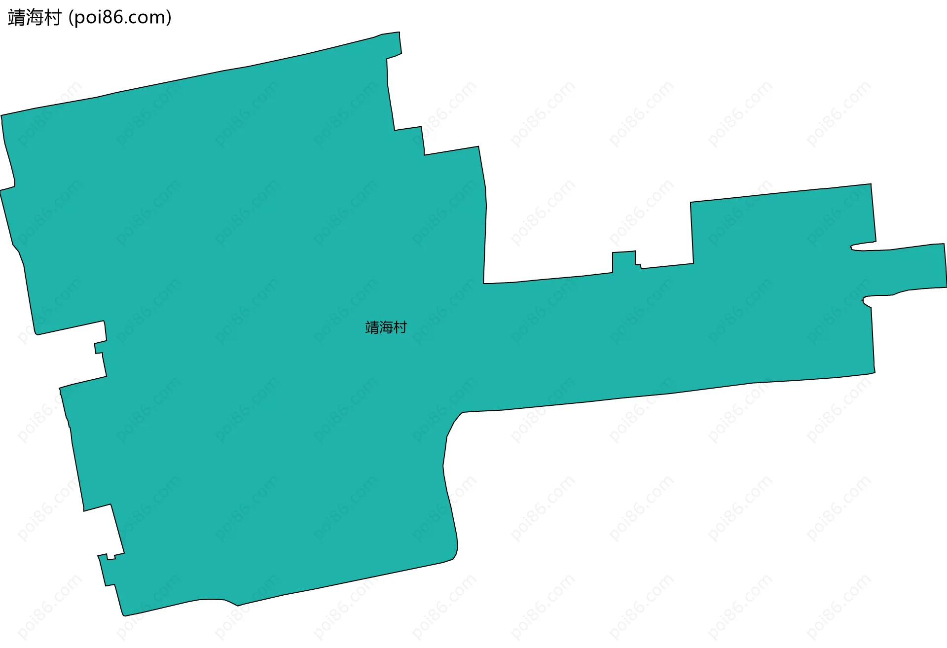 靖海村边界地图