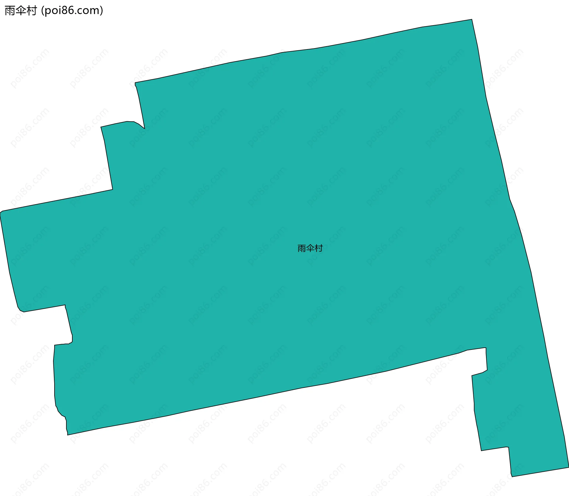 雨伞村边界地图