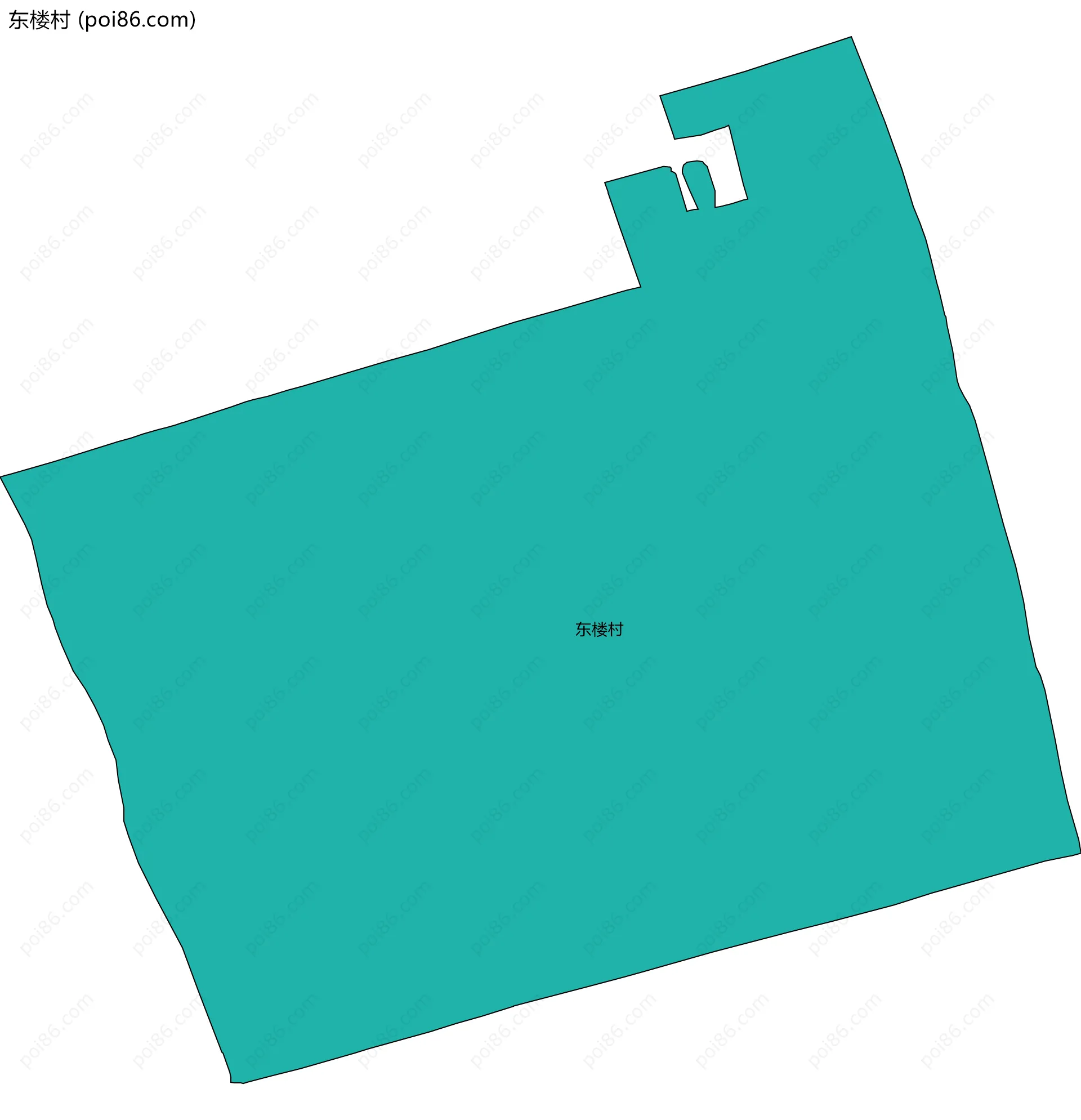 东楼村边界地图