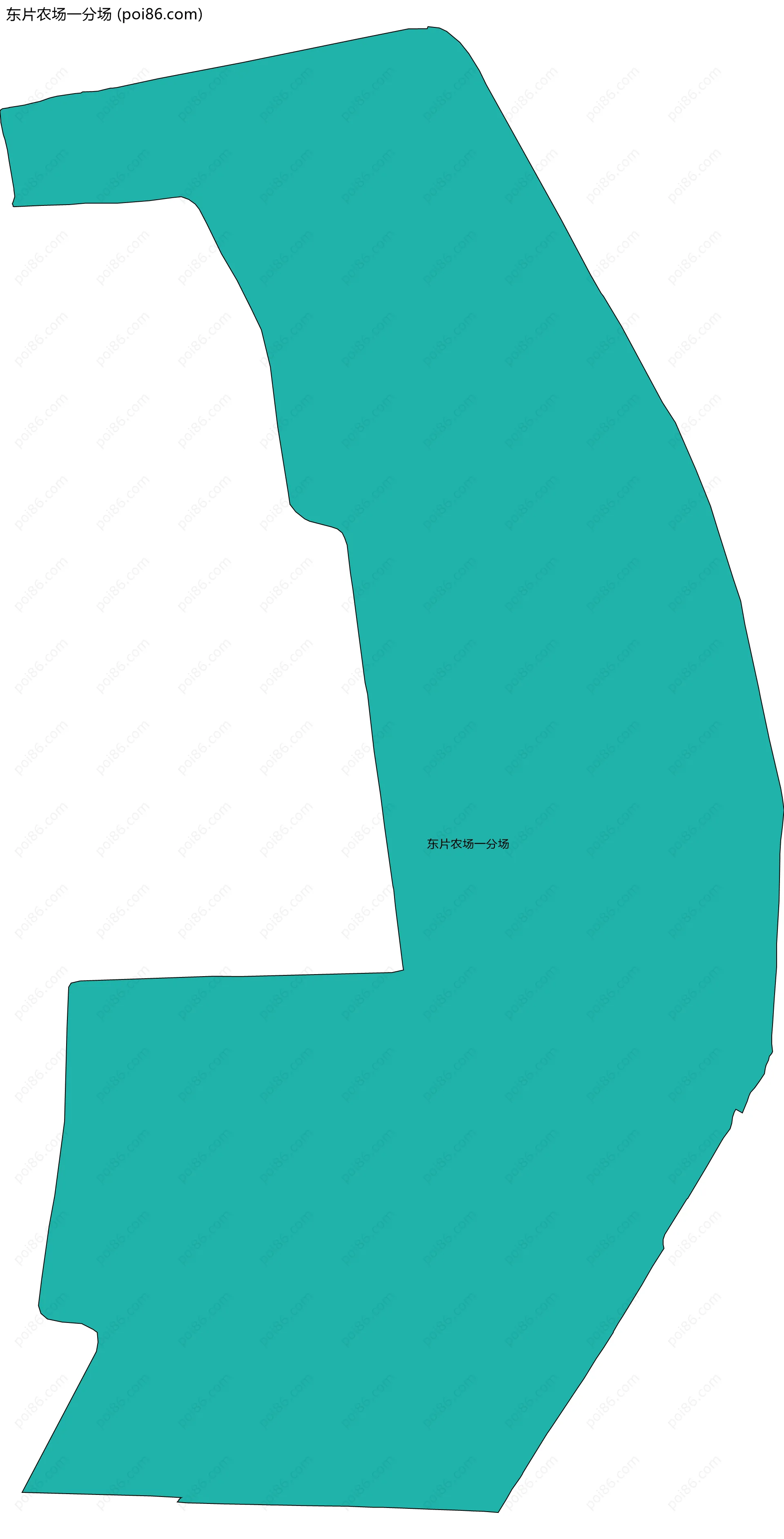 东片农场一分场边界地图