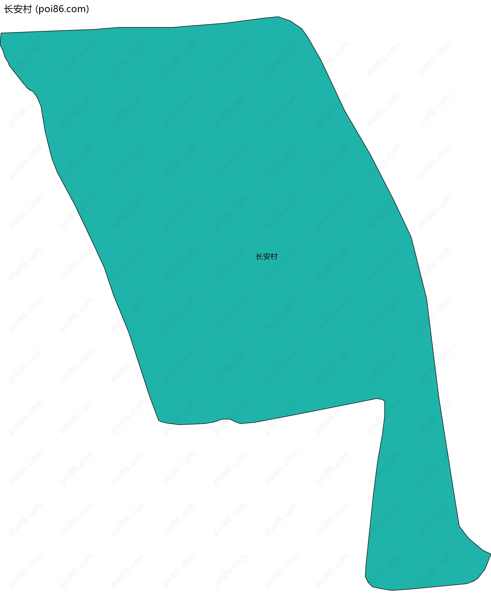 长安村边界地图