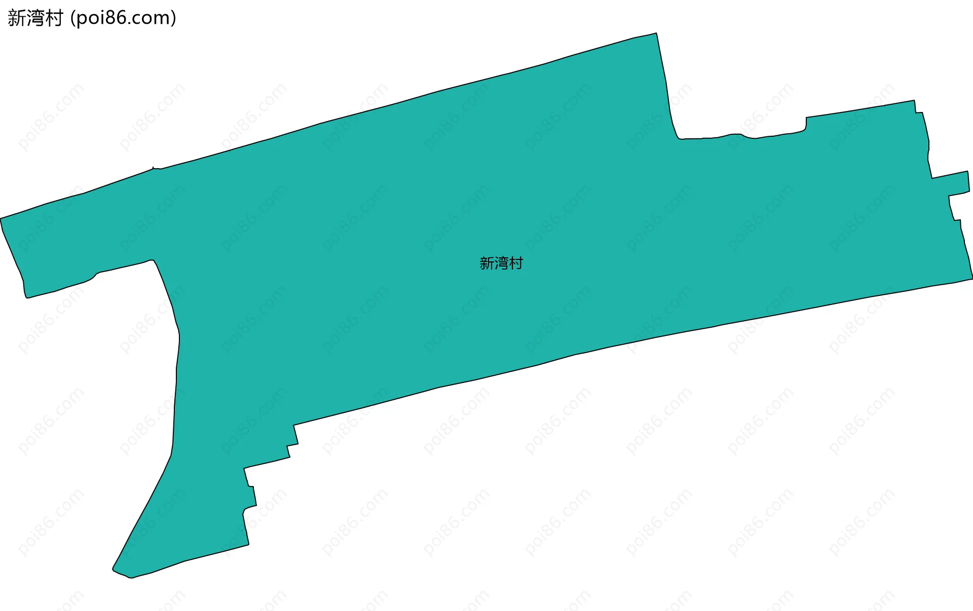 新湾村边界地图