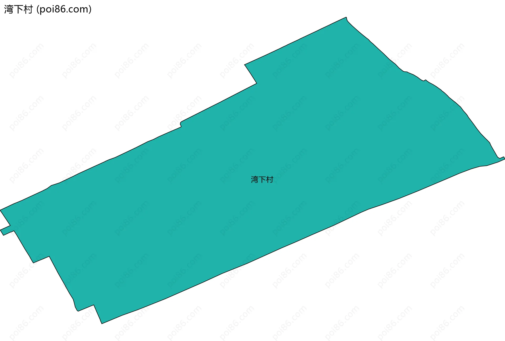 湾下村边界地图