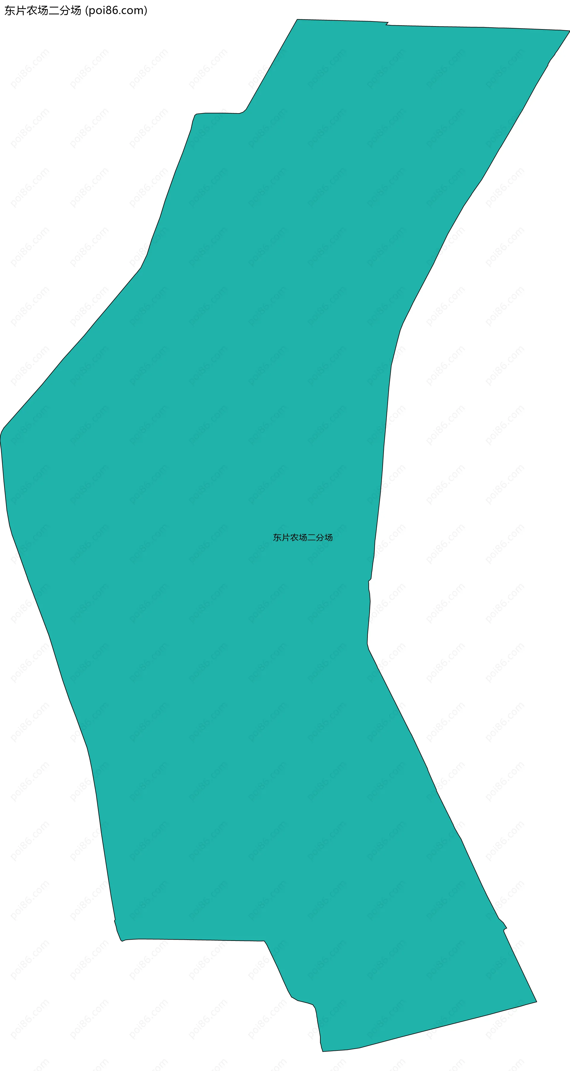 东片农场二分场边界地图