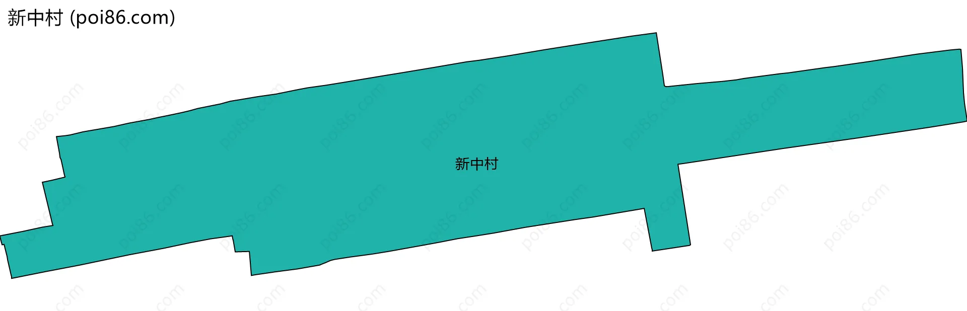 新中村边界地图