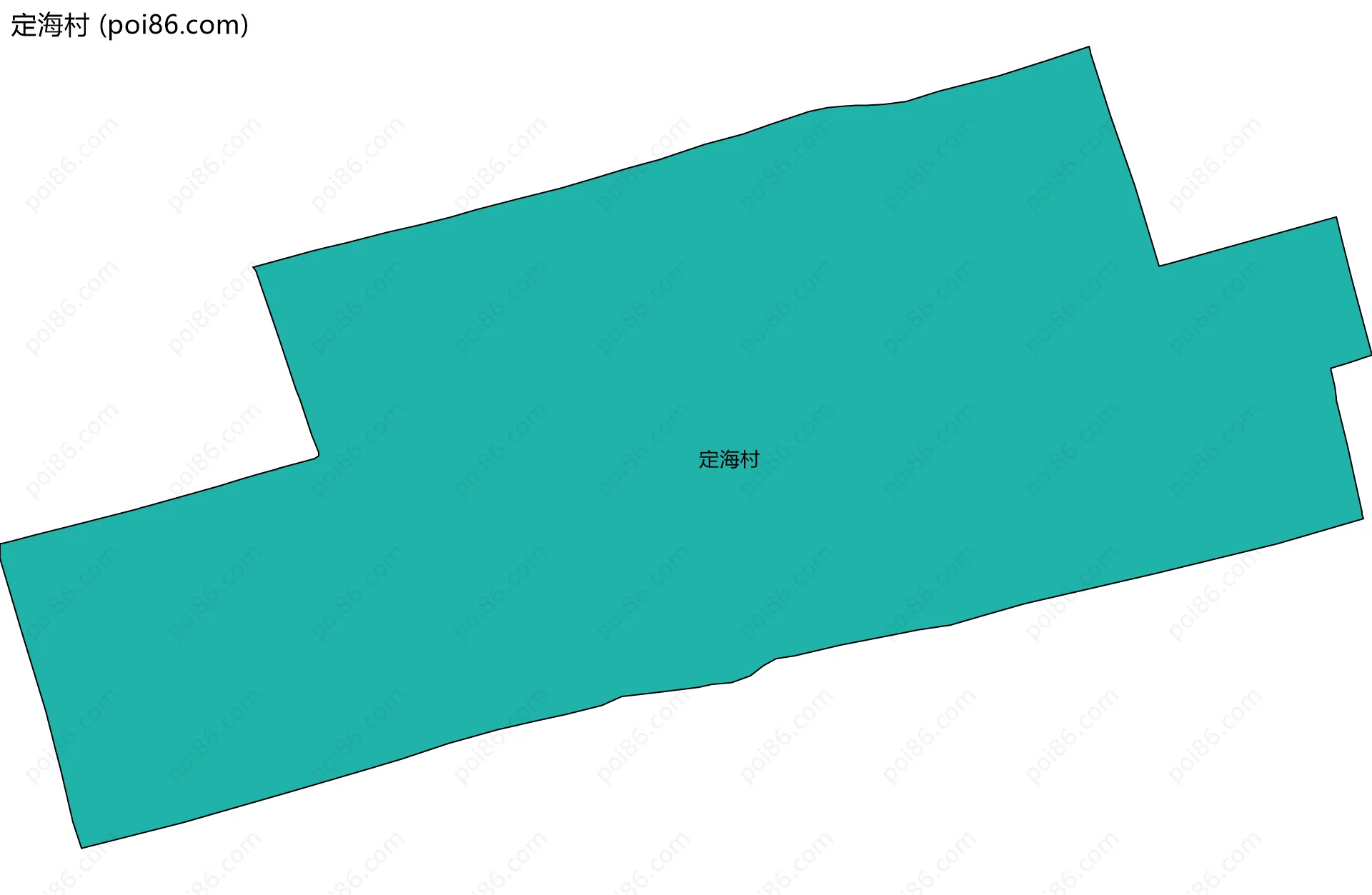 定海村边界地图