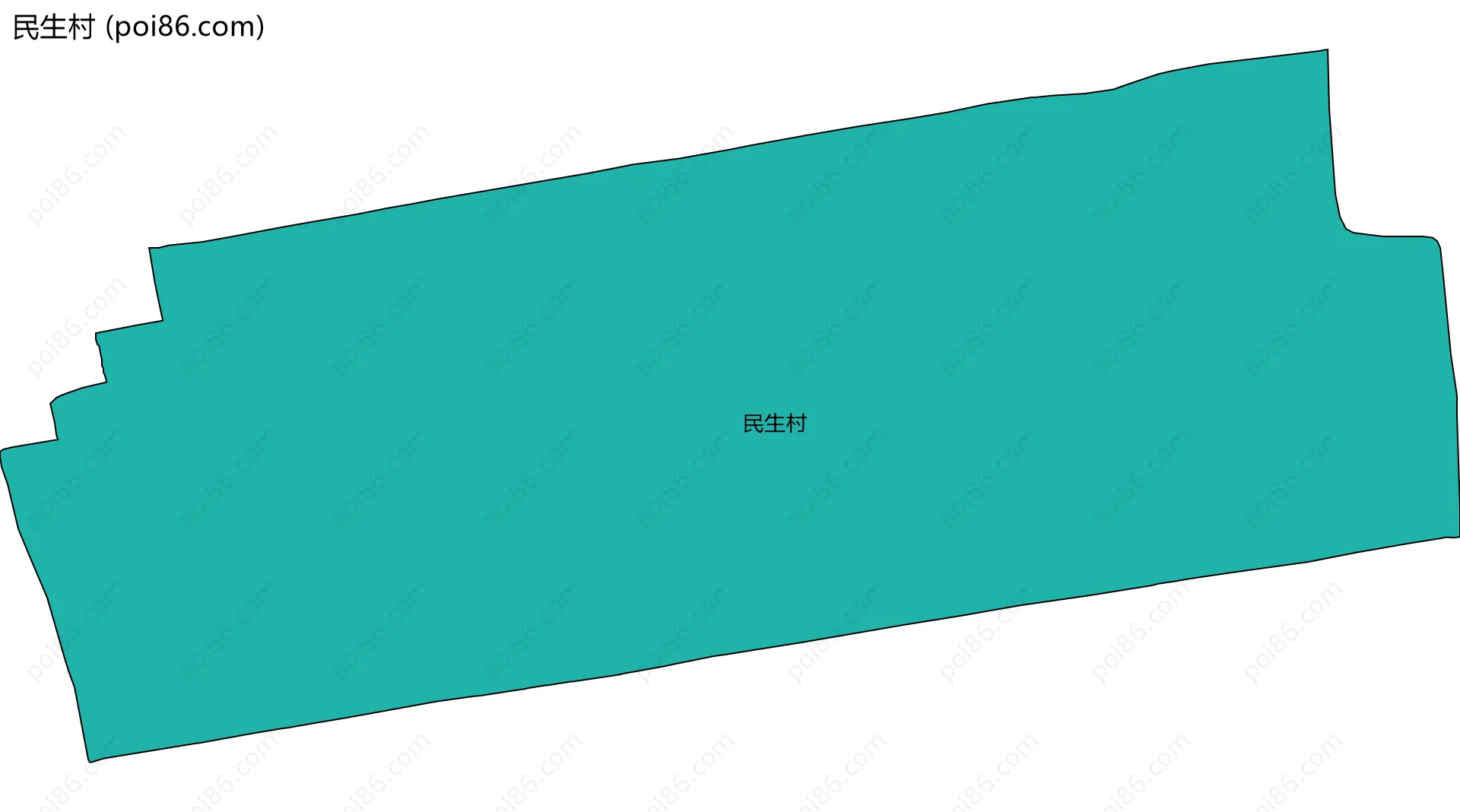 民生村边界地图
