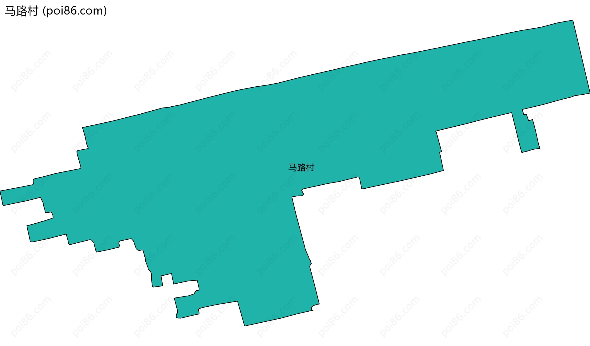 马路村边界地图
