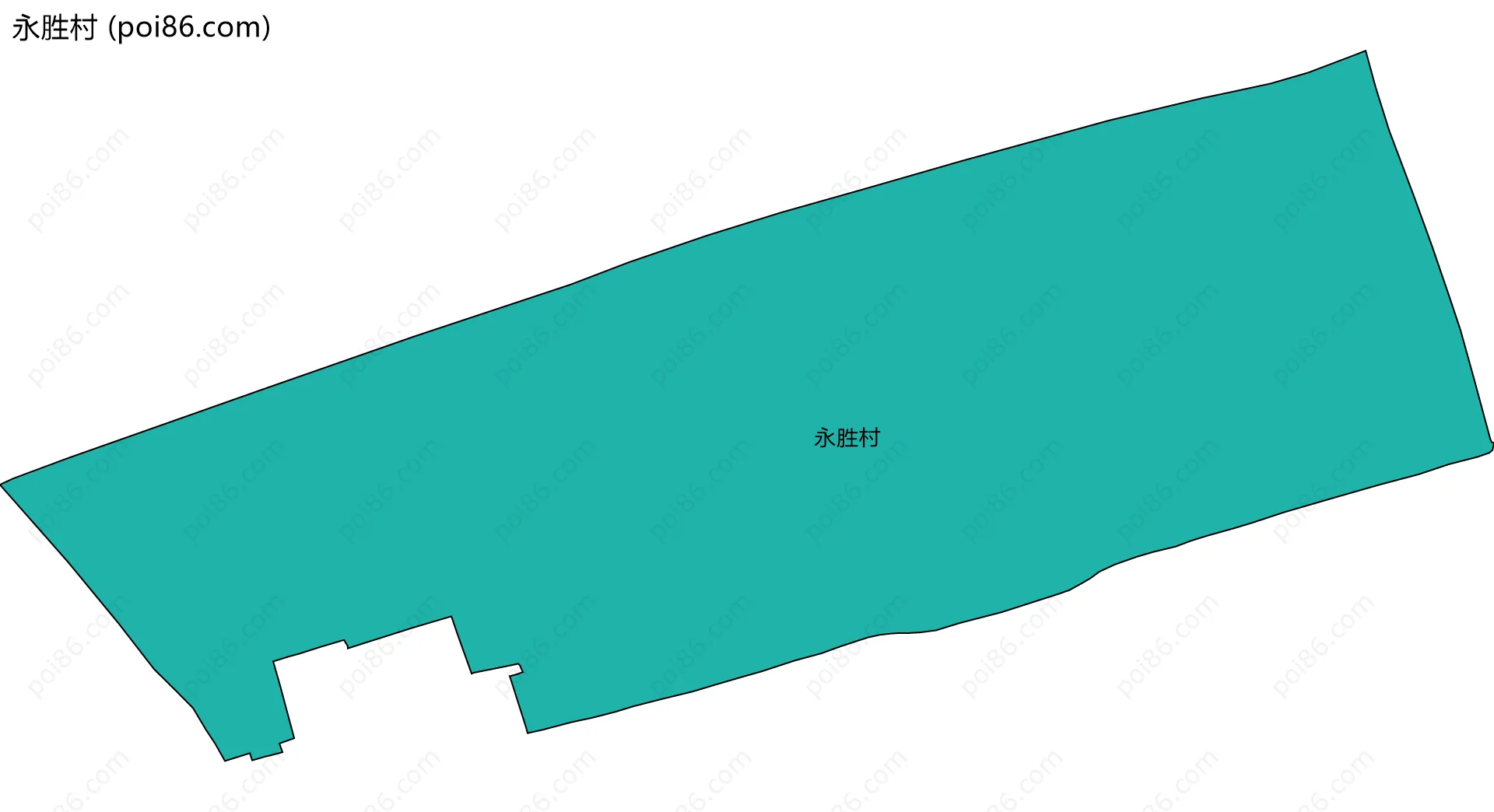 永胜村边界地图
