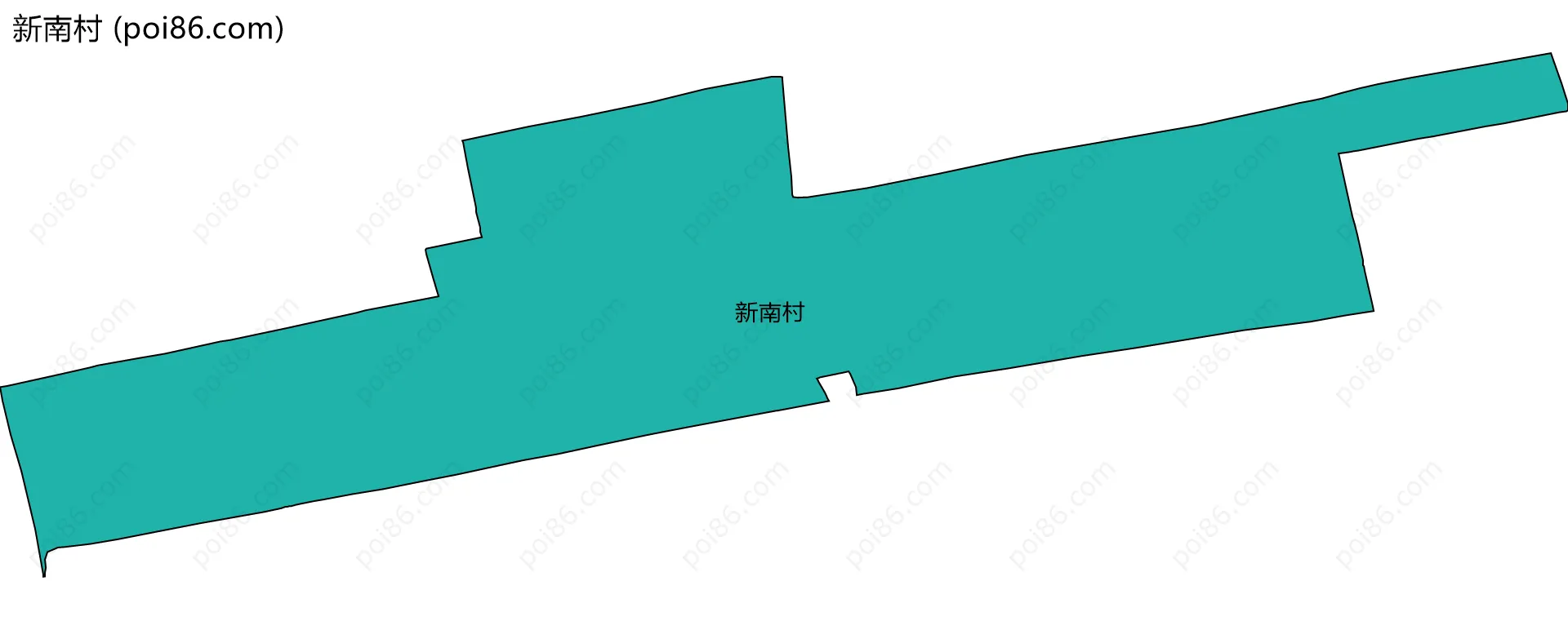 新南村边界地图