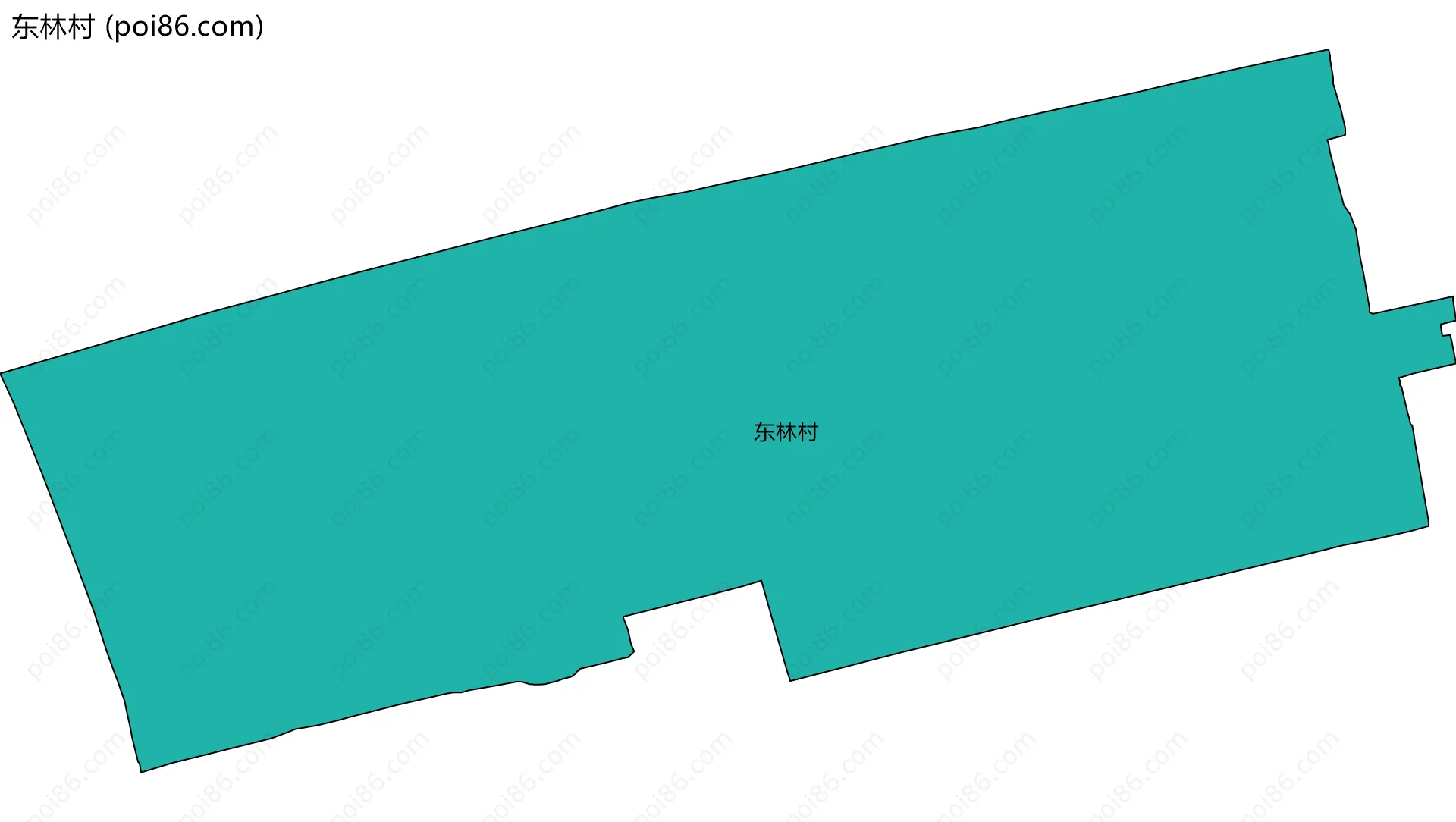 东林村边界地图