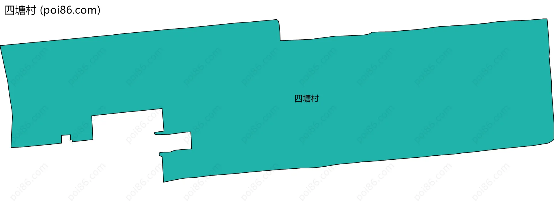 四塘村边界地图