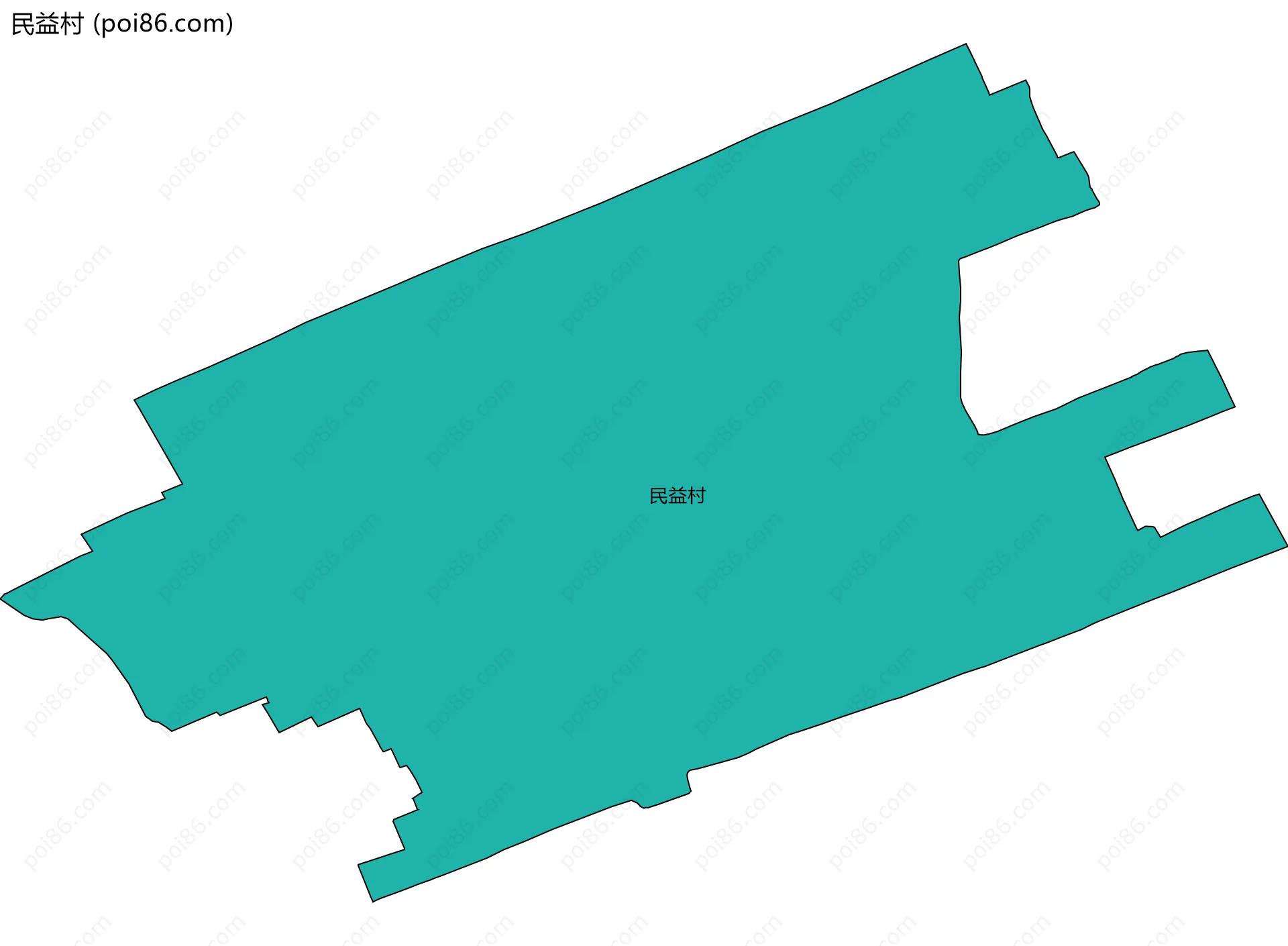 民益村边界地图