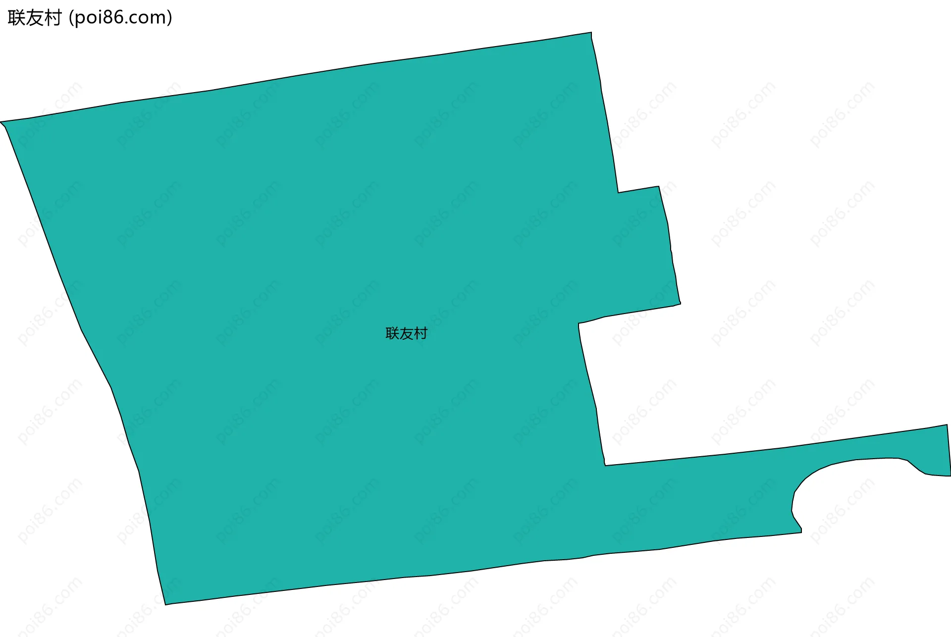 联友村边界地图