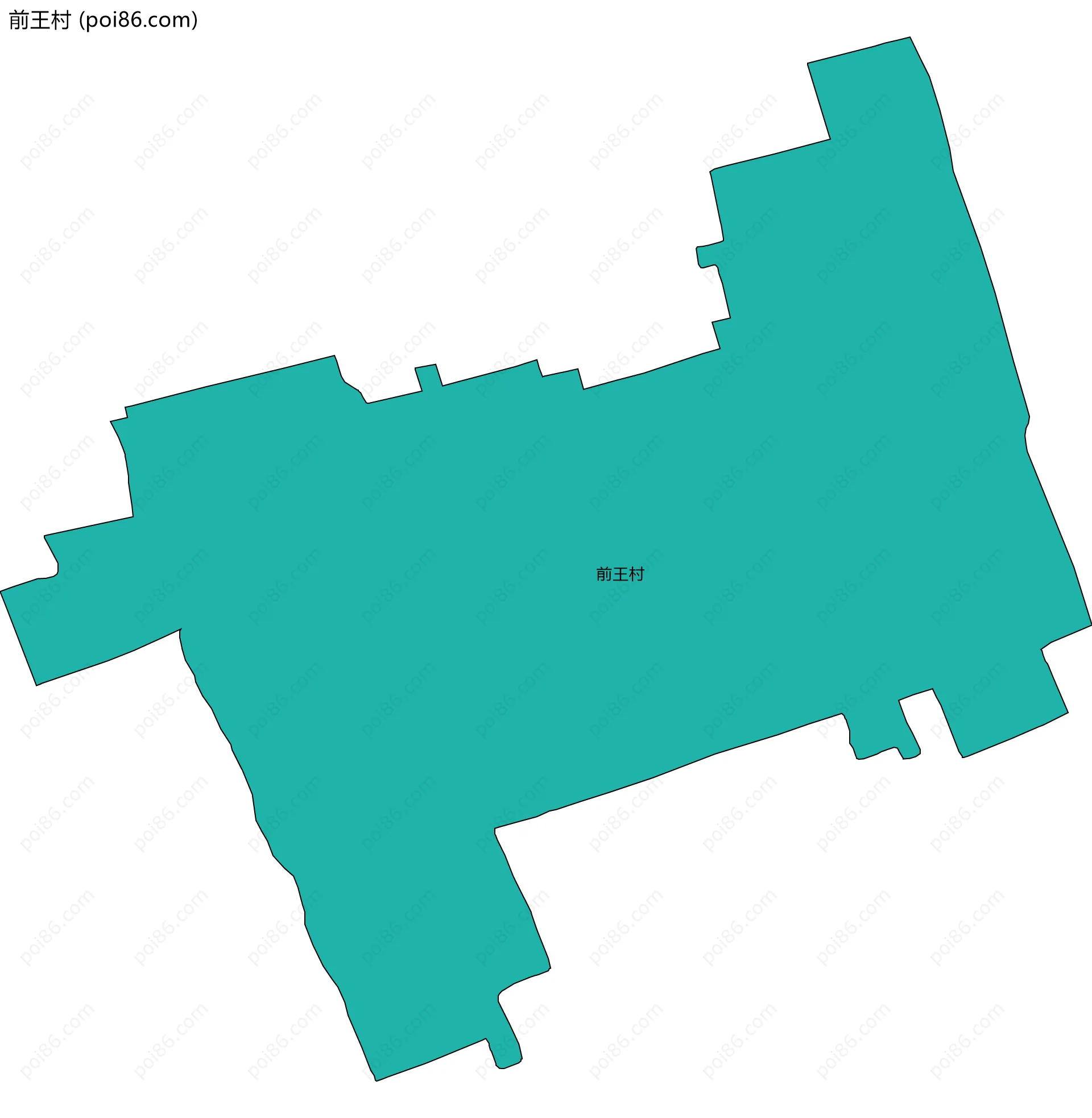 前王村边界地图