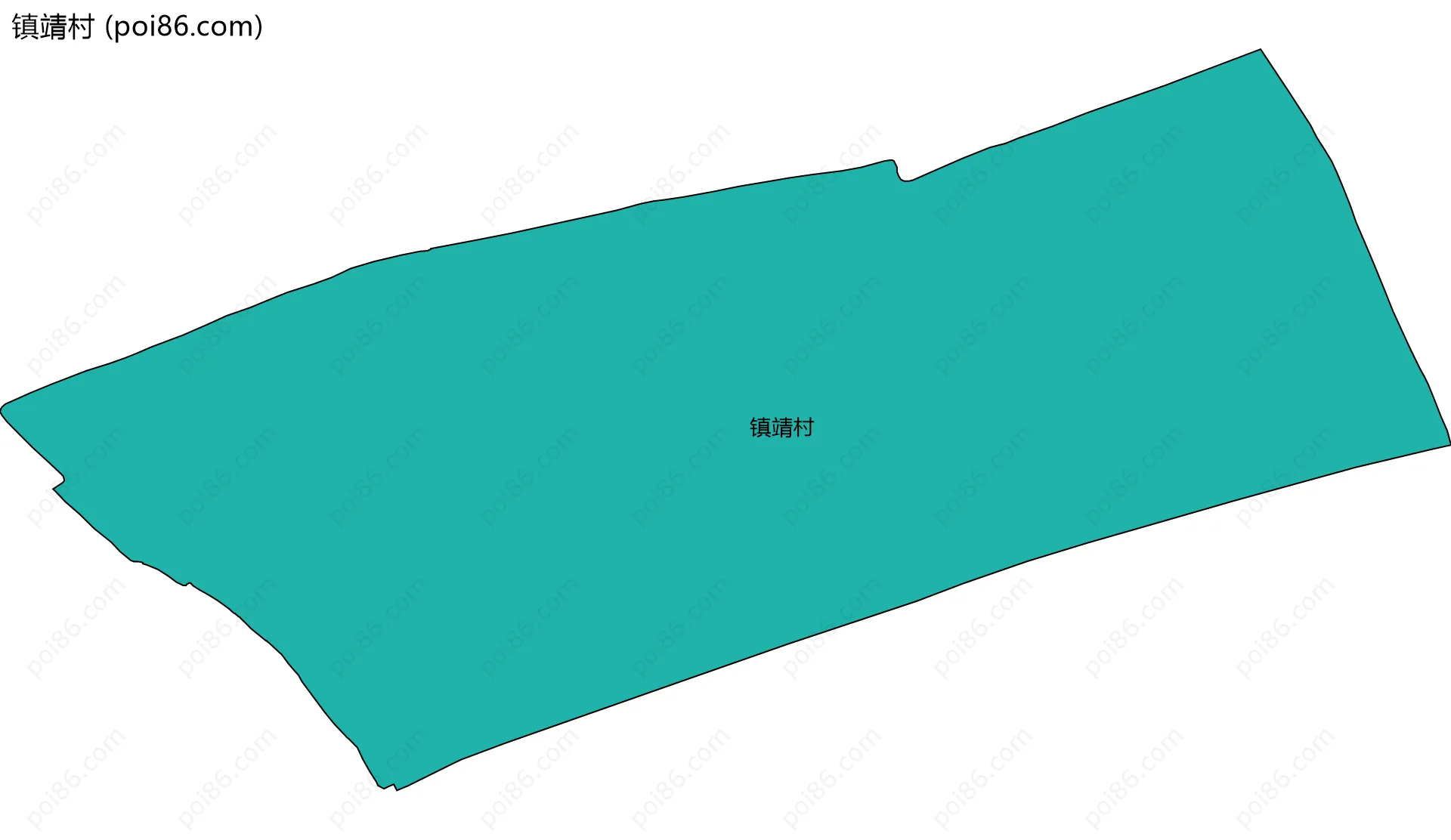 镇靖村边界地图
