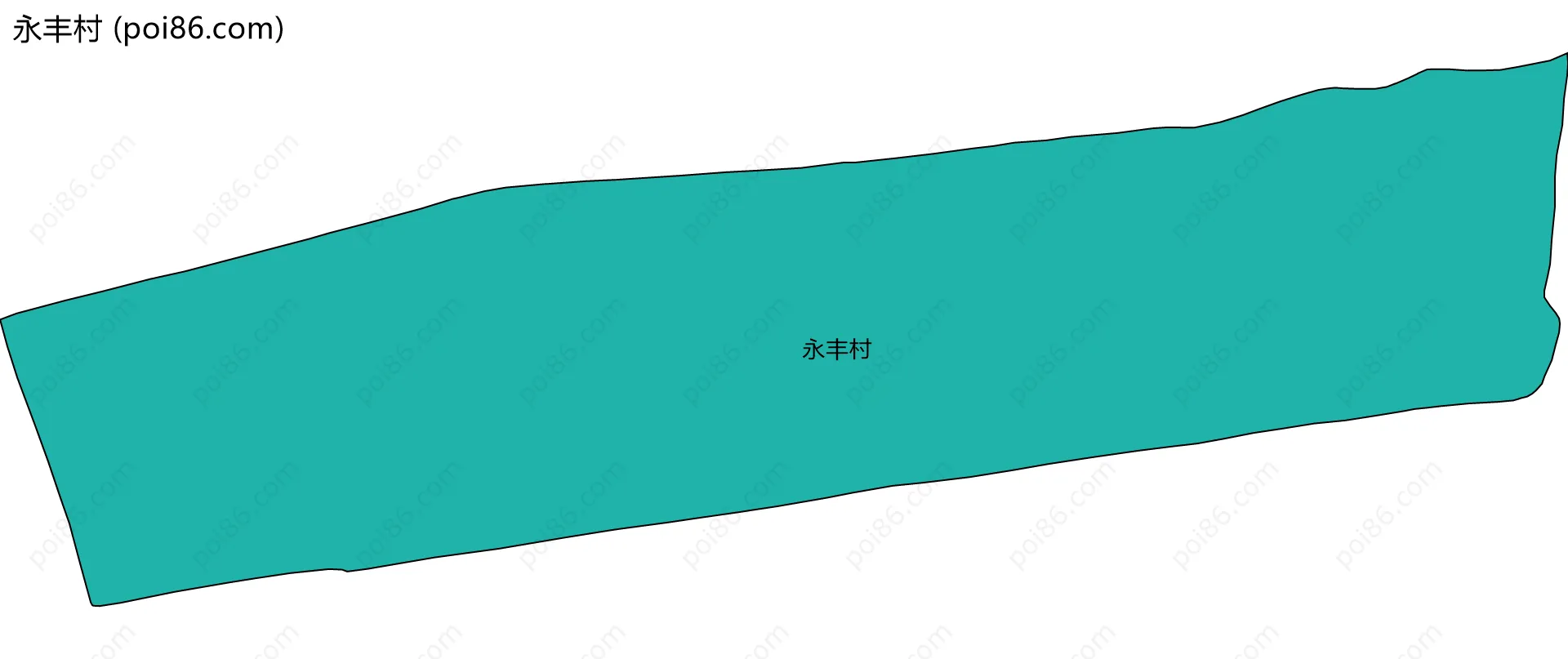 永丰村边界地图