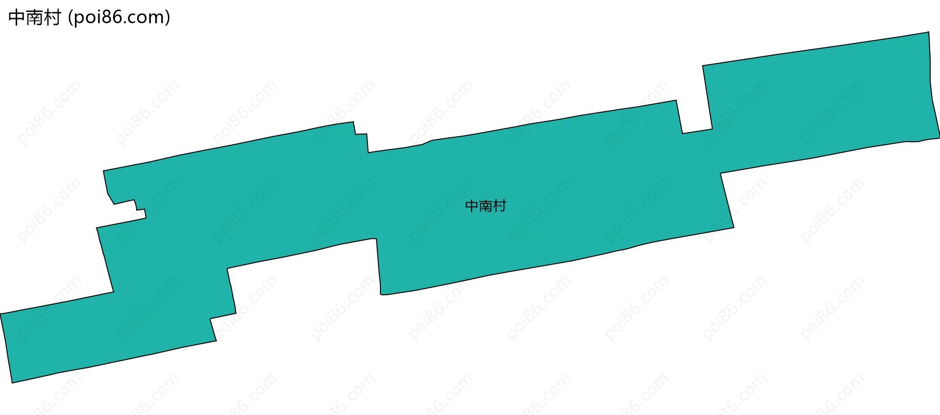 中南村边界地图