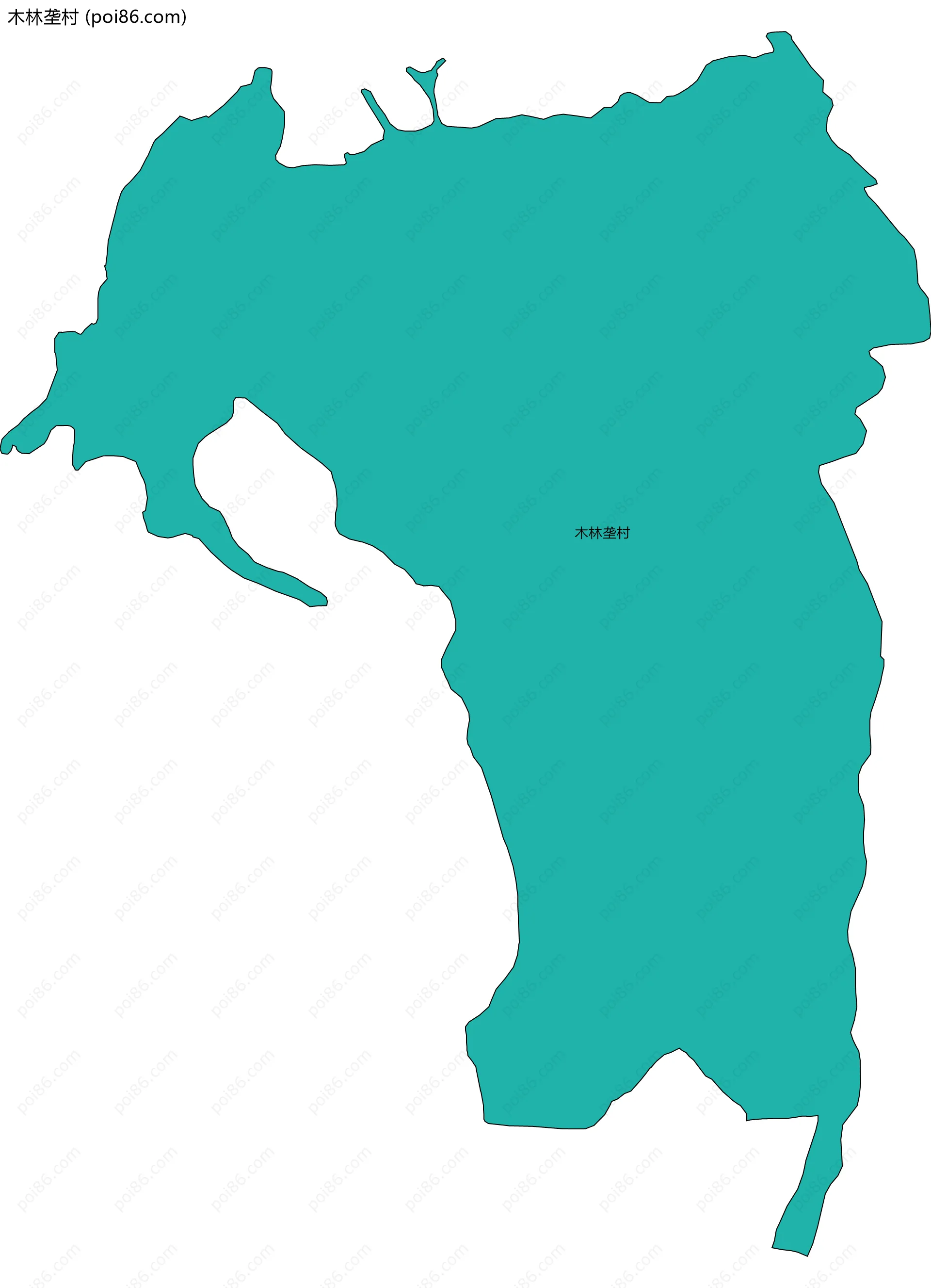 木林垄村边界地图