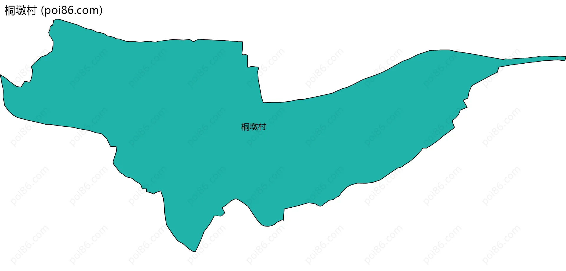 桐墩村边界地图