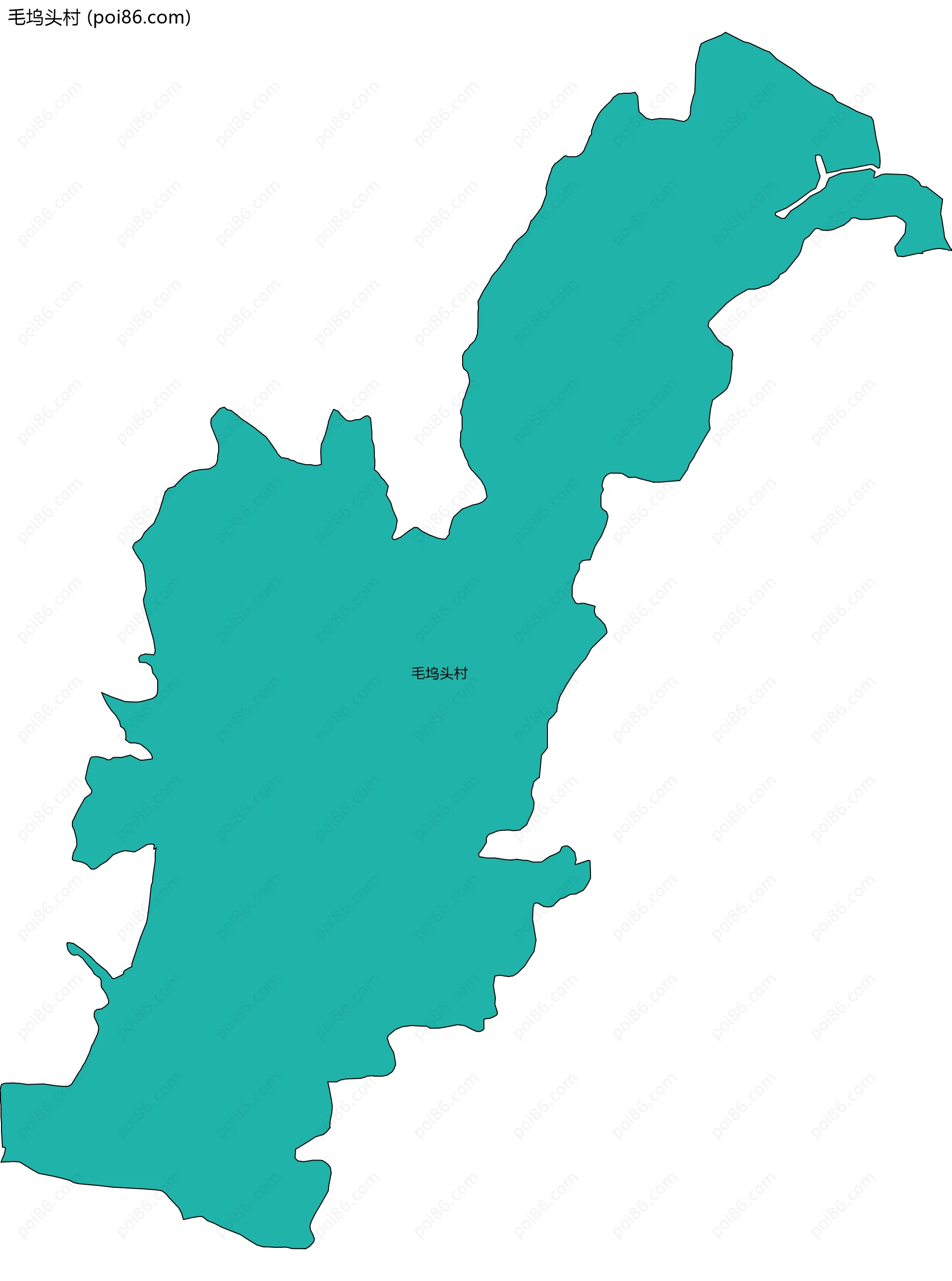 毛坞头村边界地图