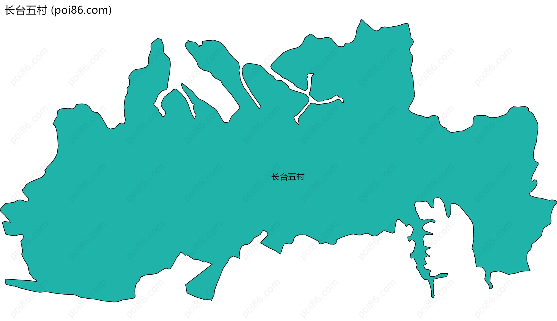 长台五村边界地图