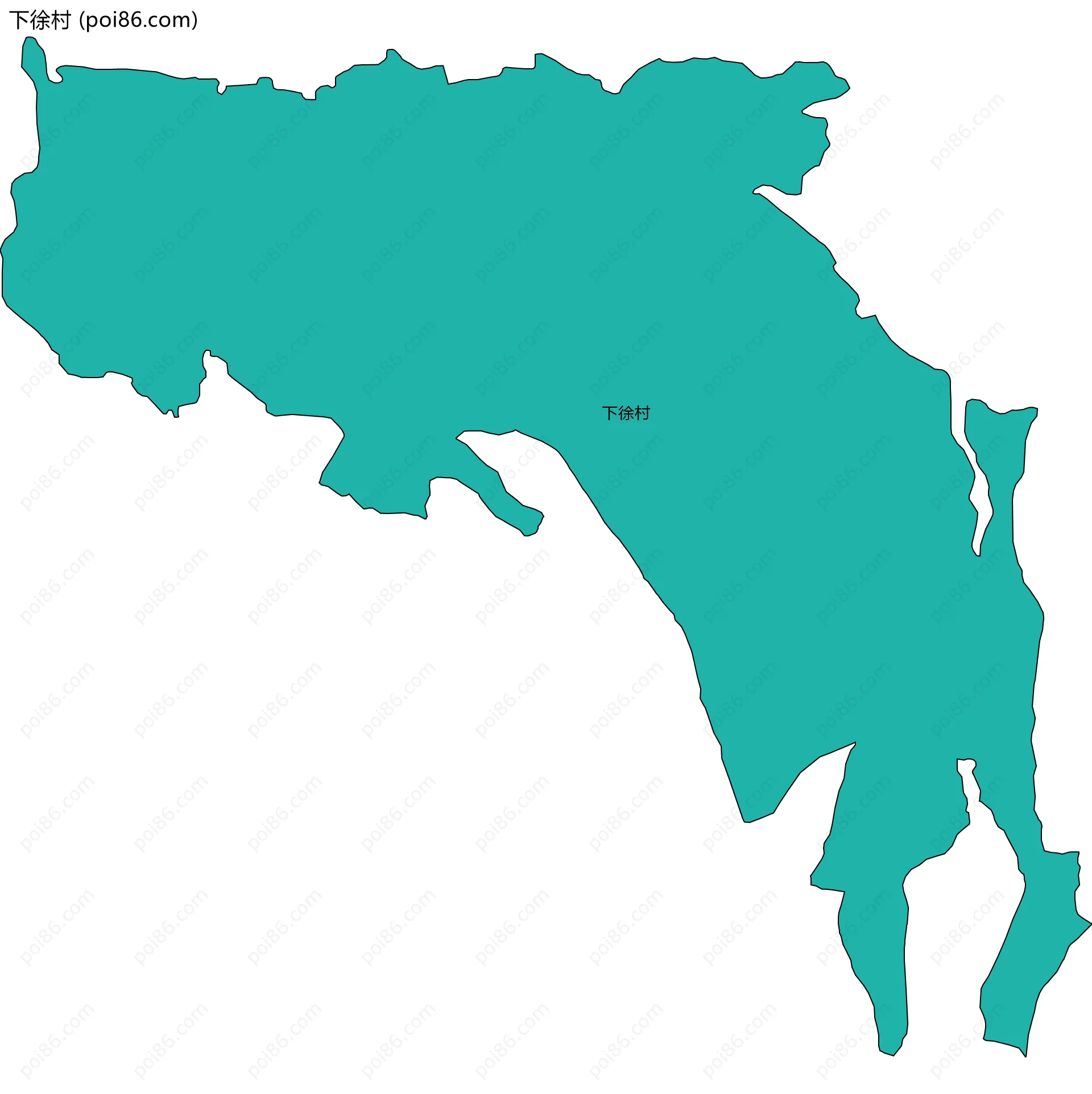 下徐村边界地图