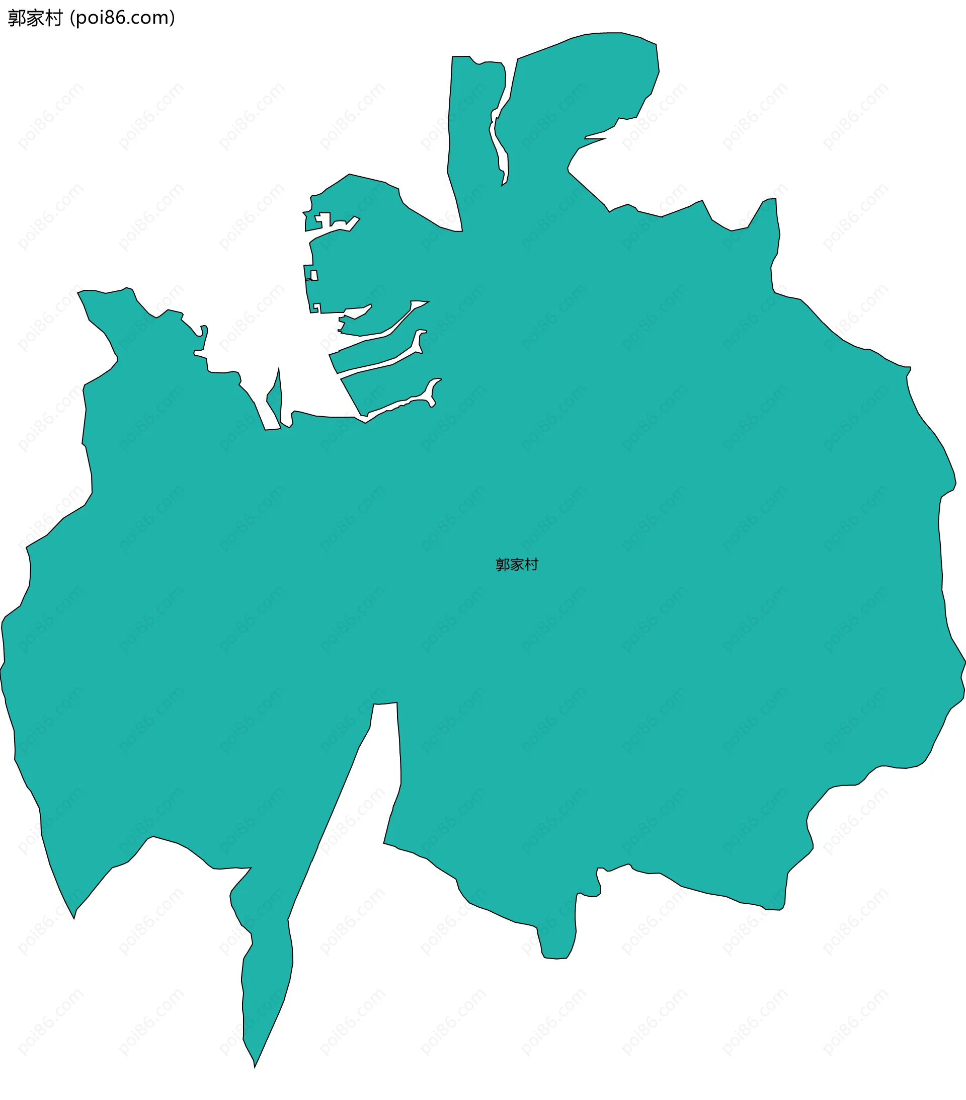 郭家村边界地图