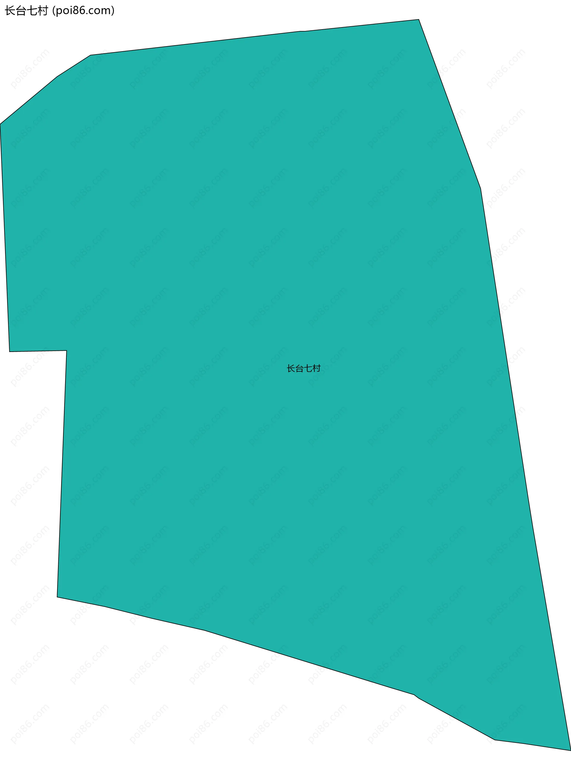 长台七村边界地图